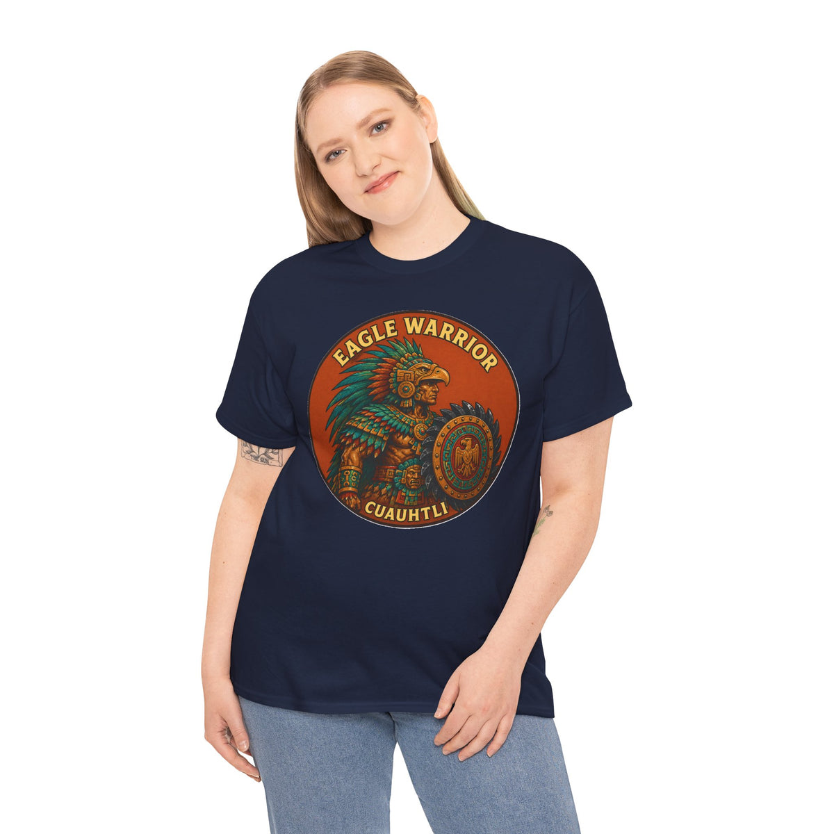 Eagle Warrior Cuauhtli T-Shirt – Aztec Elite Warrior Mythology Tee