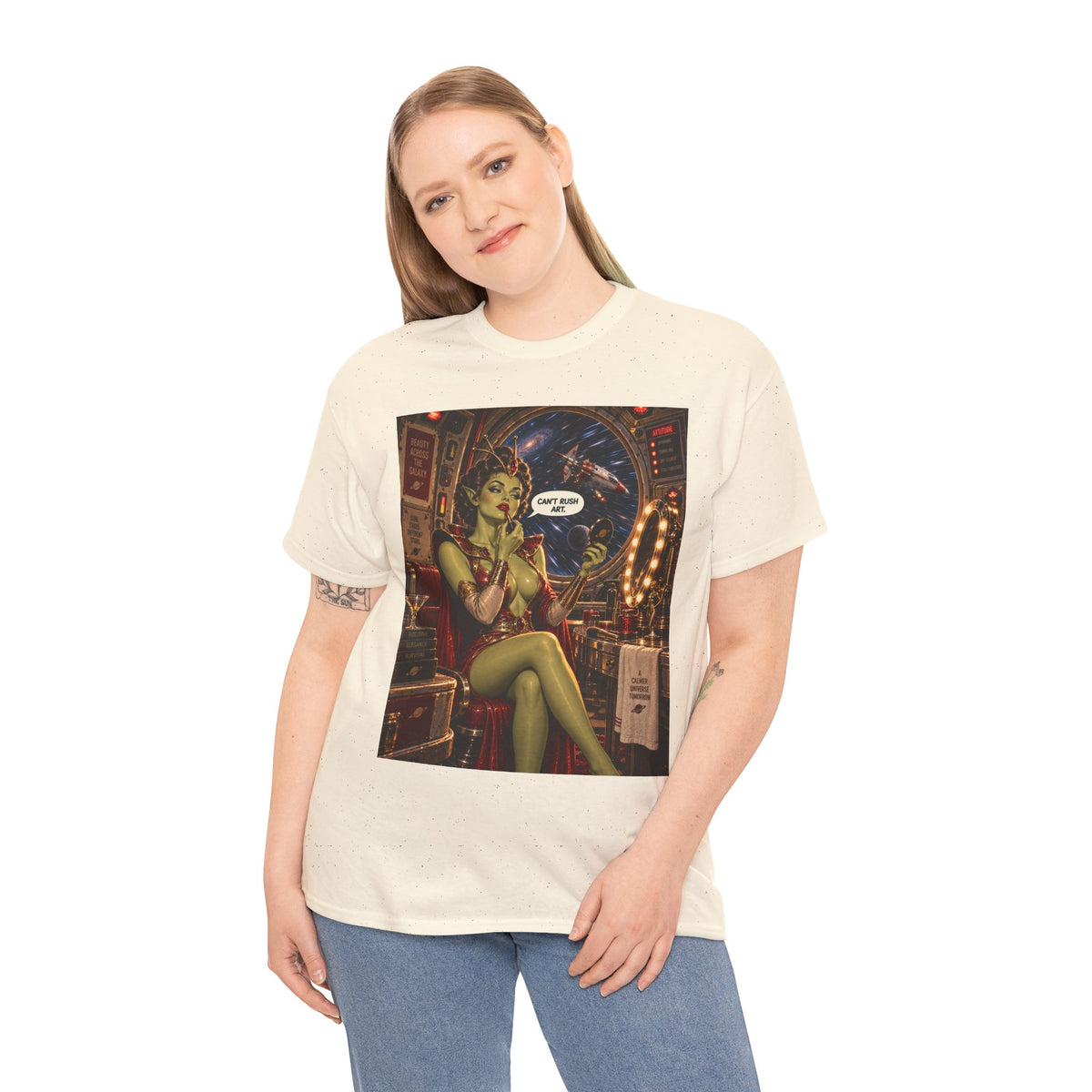 Can't Rush Art Retro Alien Space Queen T-Shirt