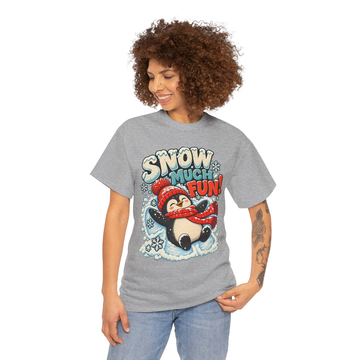 Snow Much Fun: Snow Angel Penguin T-Shirt