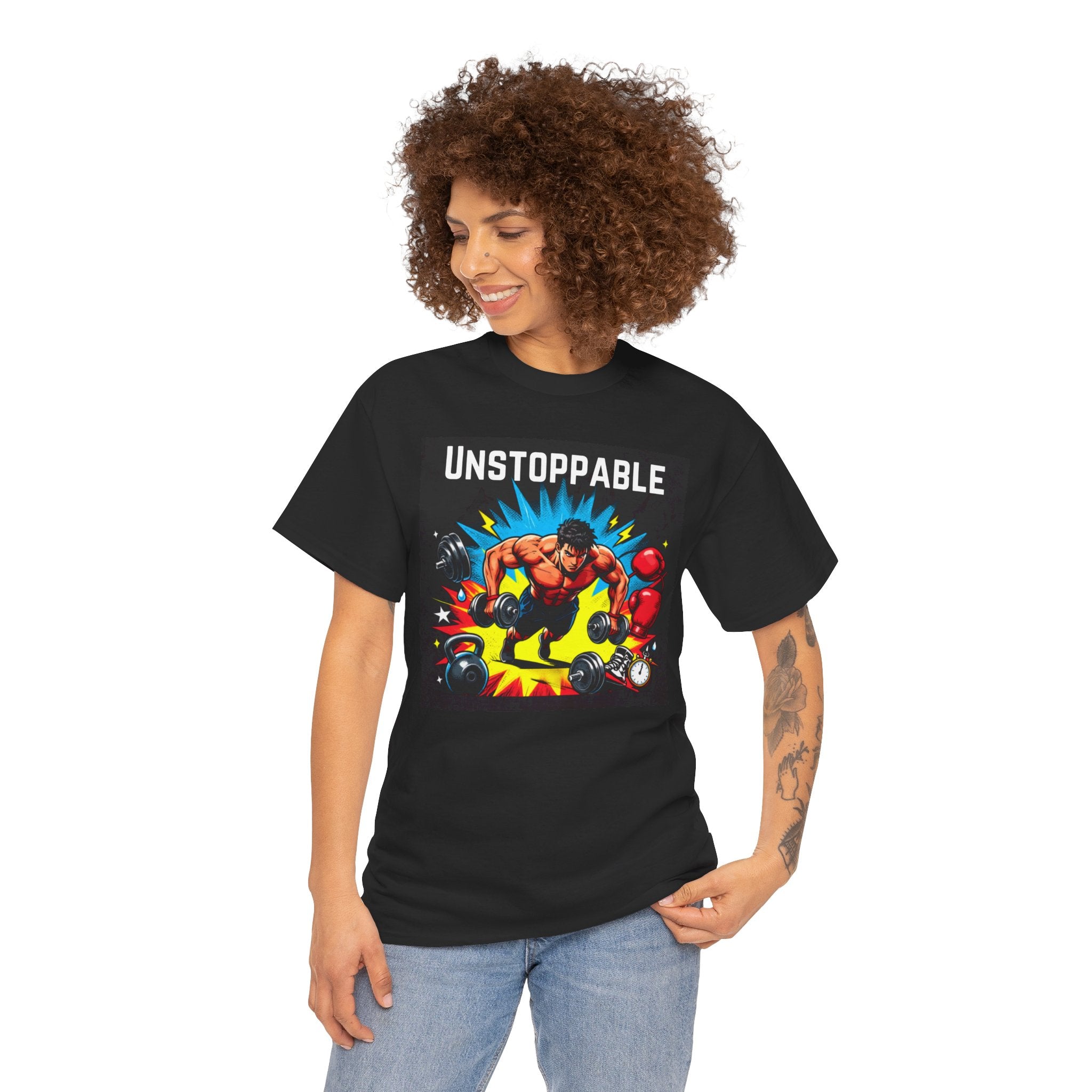 Unstoppable Weightlifting T-Shirt — Motivational Gym Tee