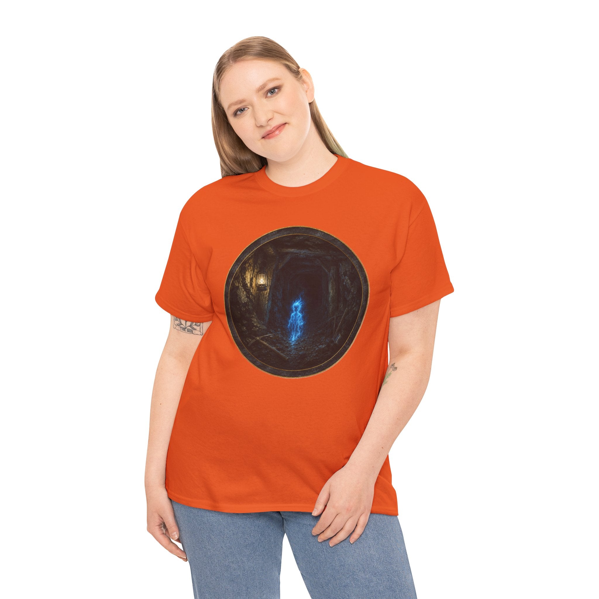 Blue Cap - Mystic Portal Tee — Blue Spirit Circle Graphic T-Shirt