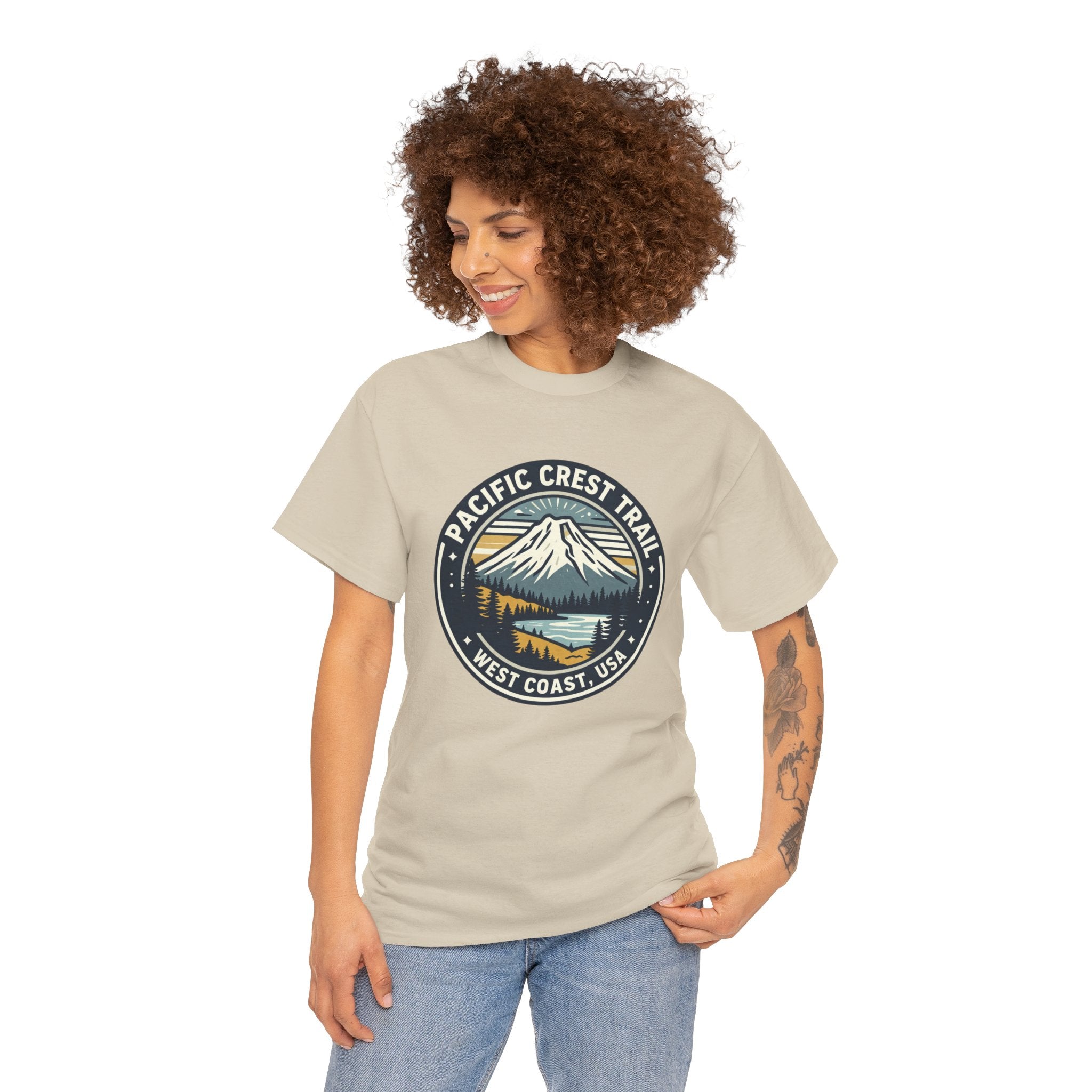 Pacific Crest Trail Graphic Tee — West Coast USA Mountain Hiking Shirt