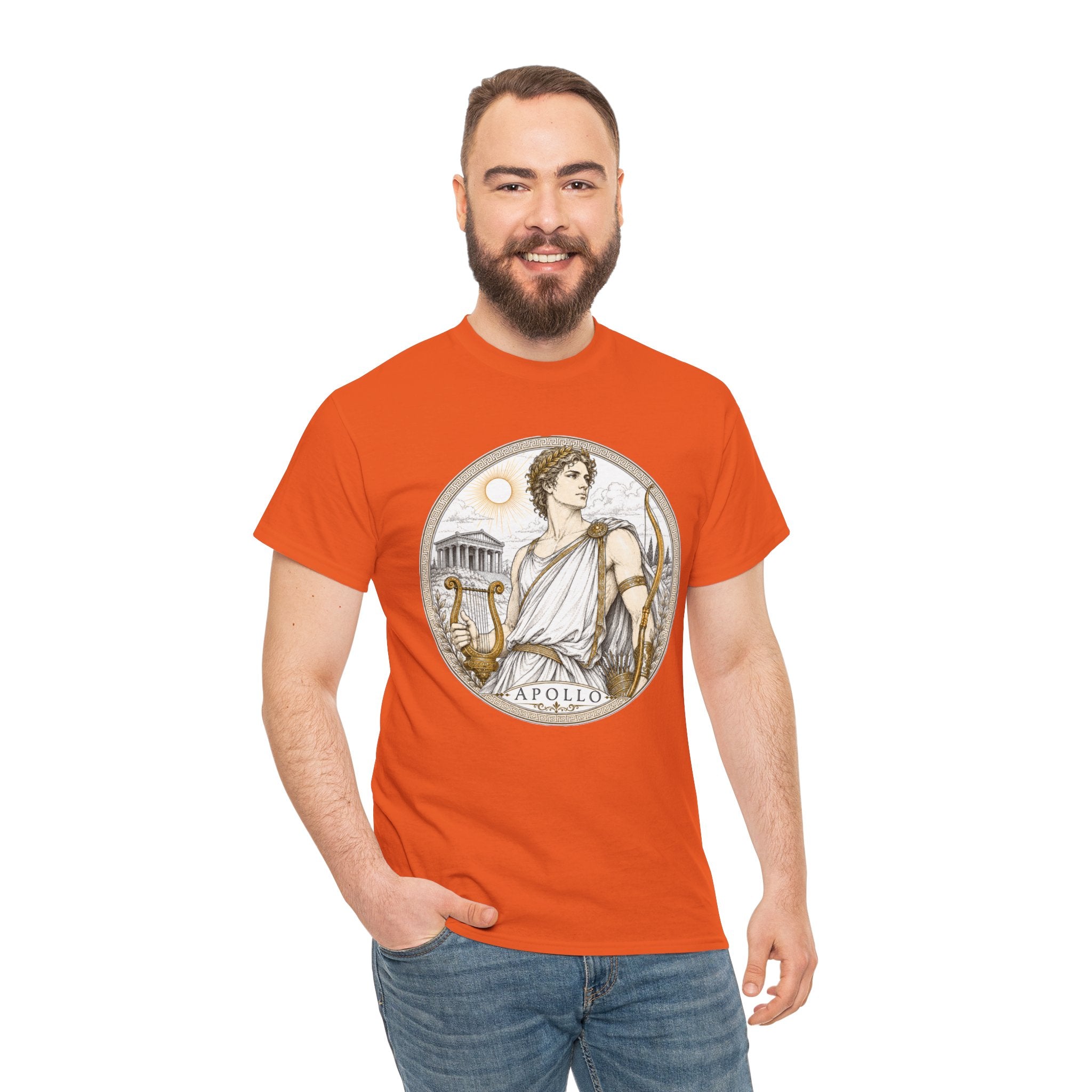 Apollo Greek Mythology T-Shirt — God of the Sun Music Light Lyre Bow Oracle