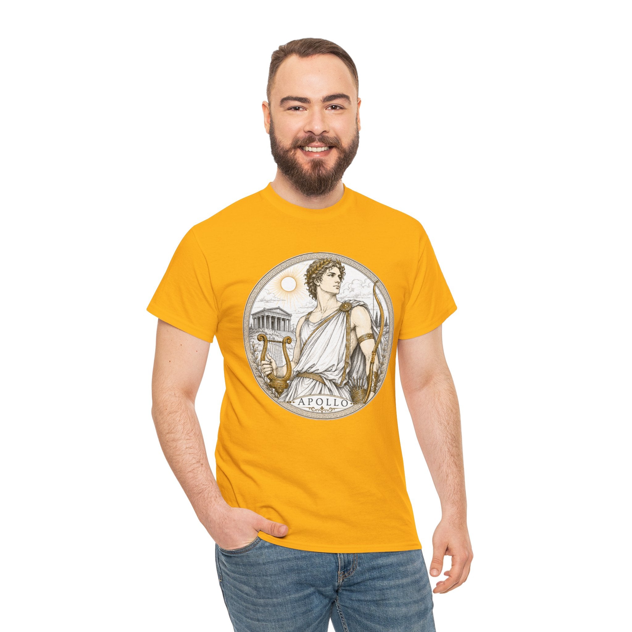 Apollo Greek Mythology T-Shirt — God of the Sun Music Light Lyre Bow Oracle