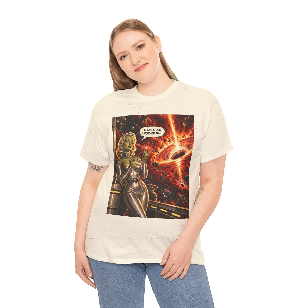 There Goes Another Nail Retro Alien Woman T-Shirt