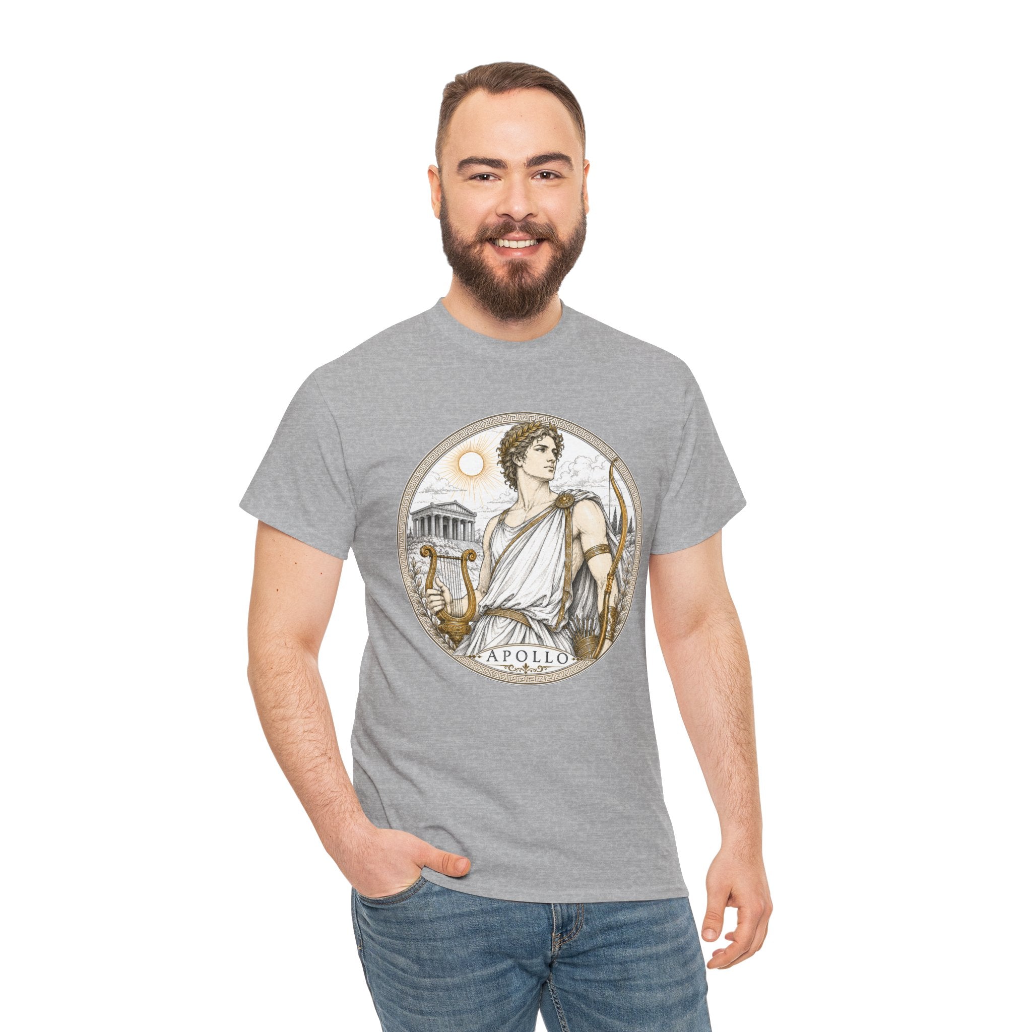 Apollo Greek Mythology T-Shirt — God of the Sun Music Light Lyre Bow Oracle