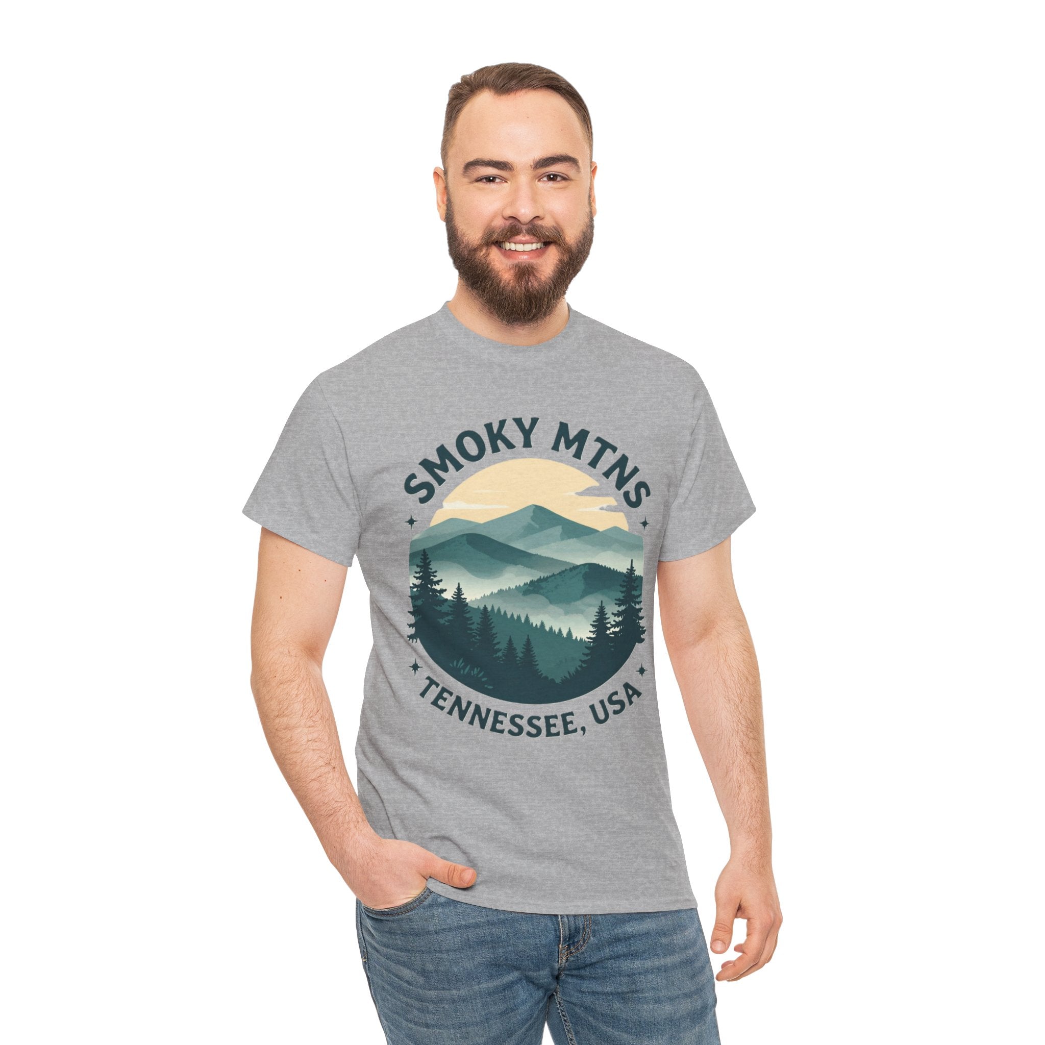 Smoky Mtns Tennessee Tee — Scenic Mountain Sunset T‑Shirt