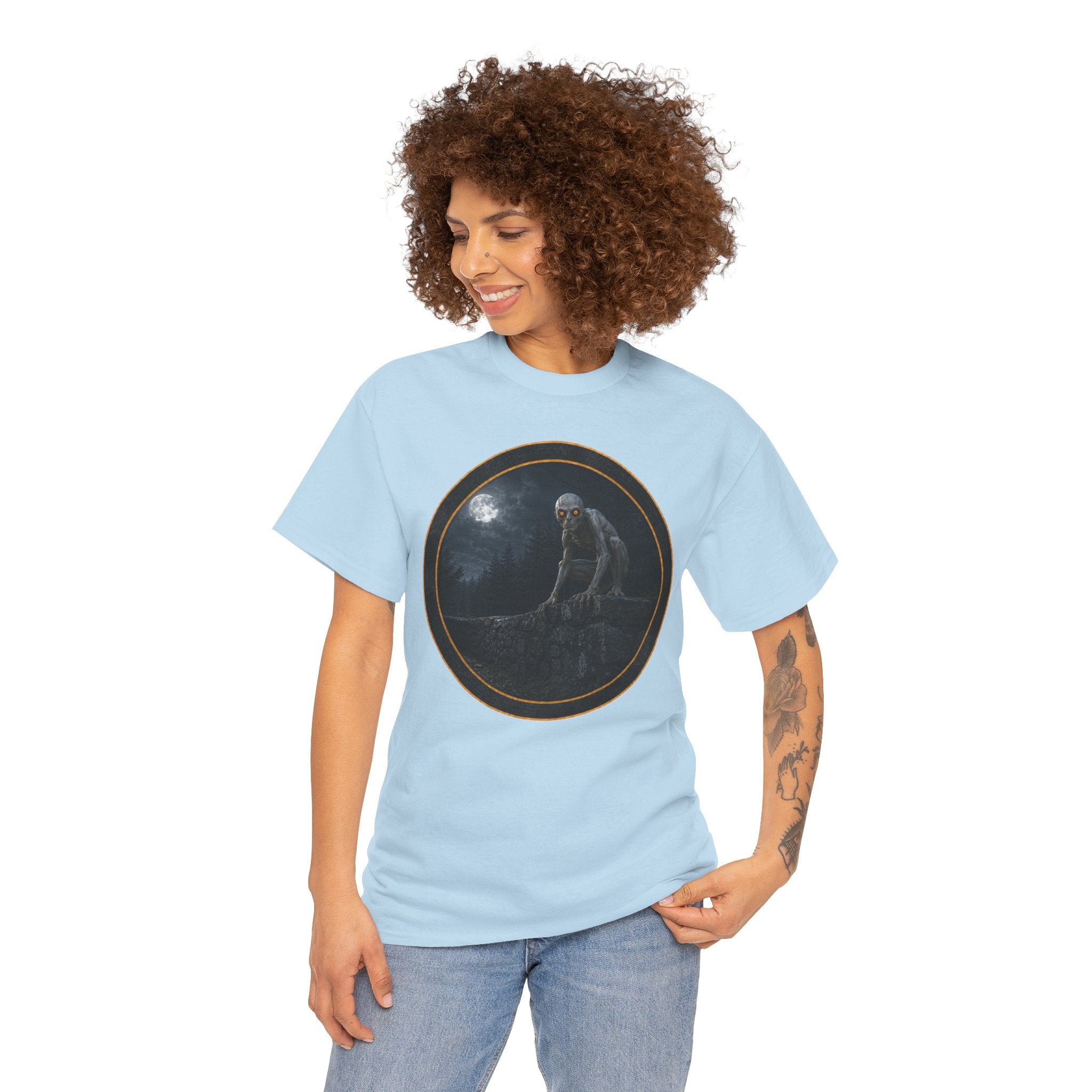The Dover Demon - Still out there - Gothic Moonlit Stranger Graphic T‑Shirt