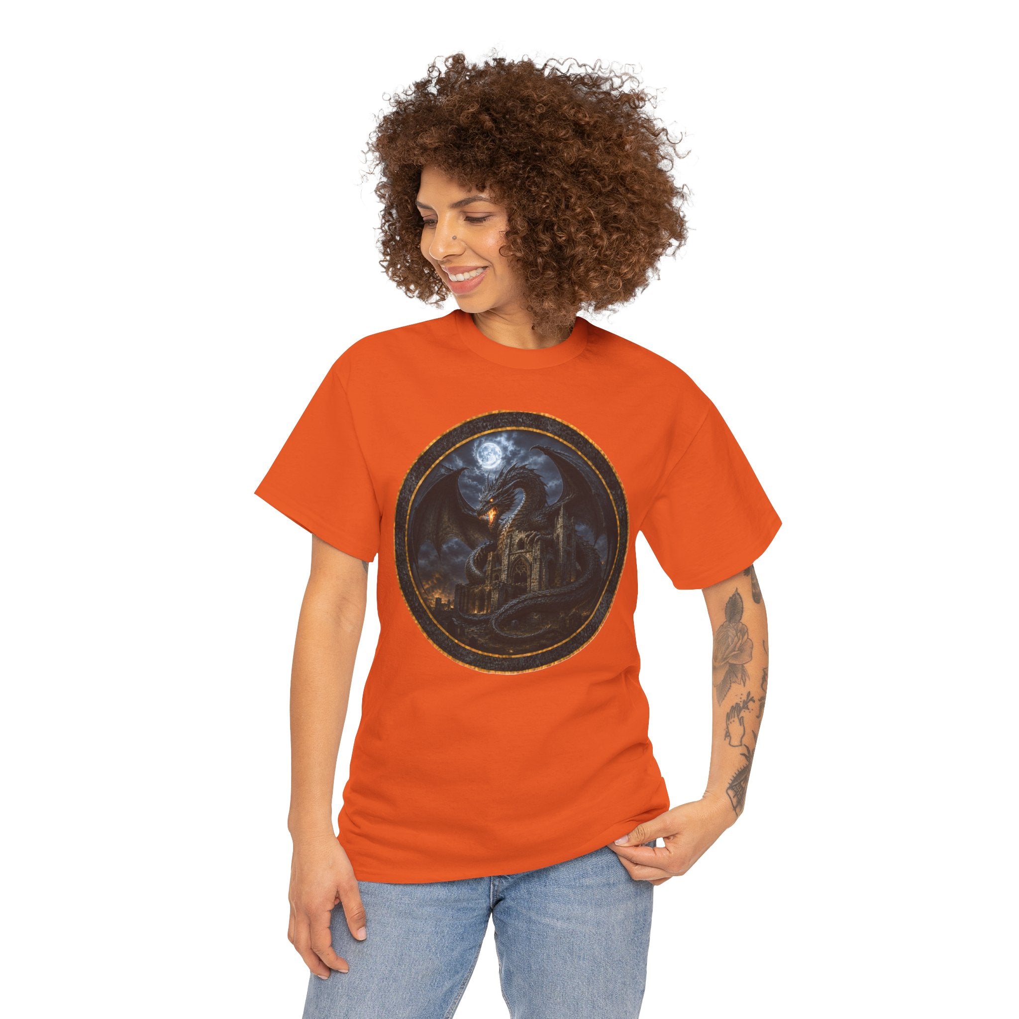 The Christchurch Dragon T-Shirt — Gothic Moonlit Fantasy Tee