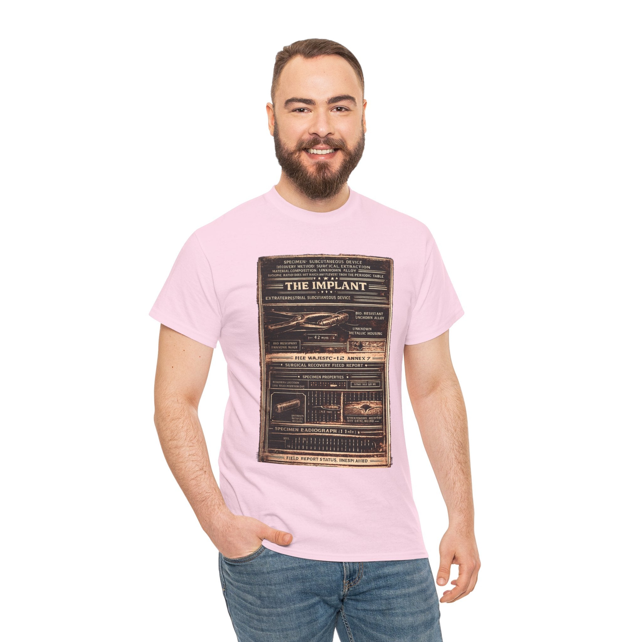 The Implant – Extraterrestrial Subcutaneous Device Surgical Recovery Field Report Vintage Graphic T-Shirt