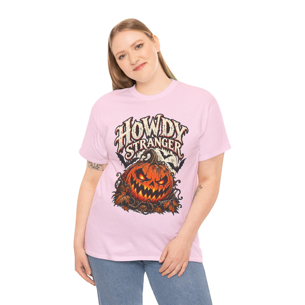 Howdy Stranger: Evil Jack-o'-Lantern Halloween T-Shirt