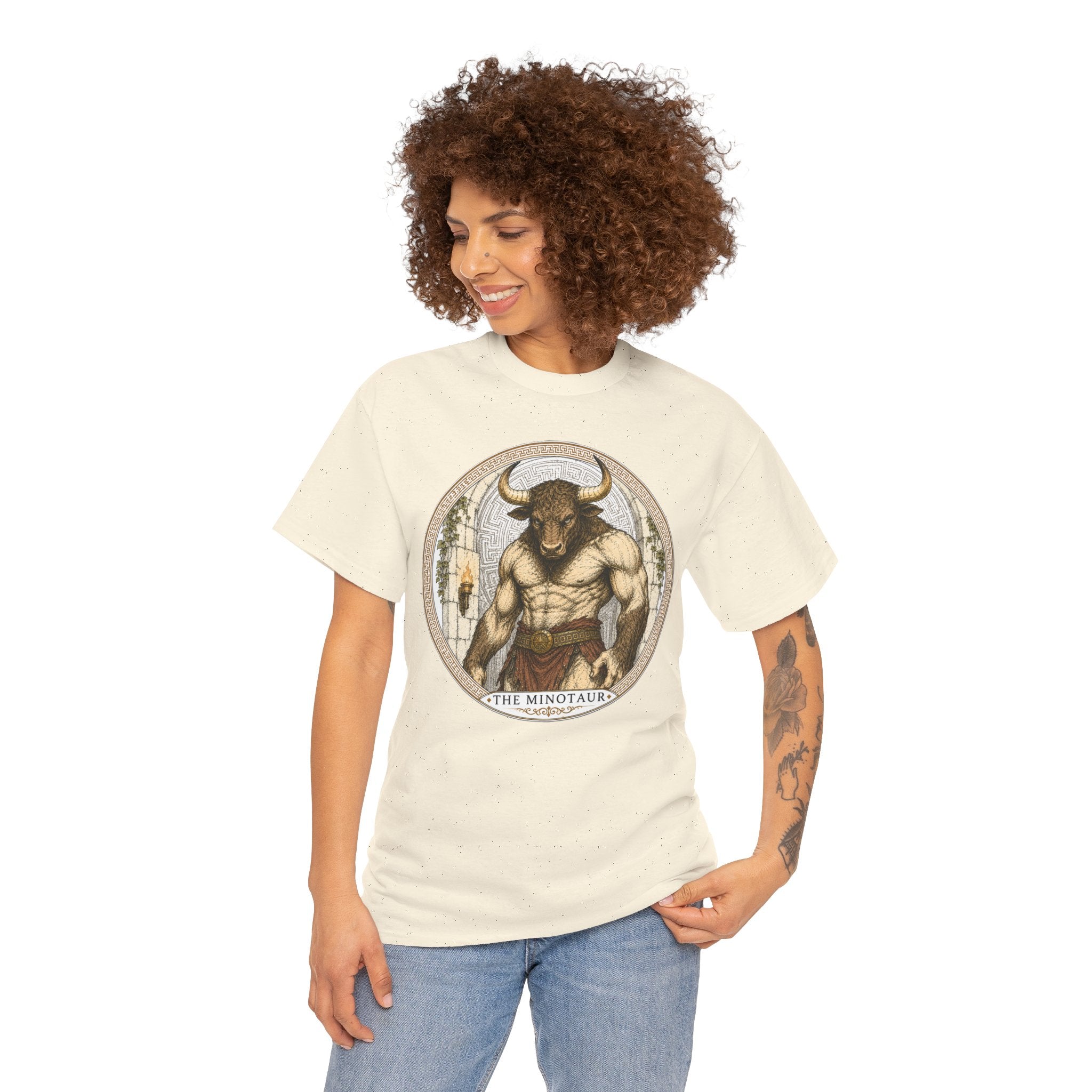 Minotaur Greek Mythology T-Shirt — Ancient Monster Labyrinth Bull Man Beast