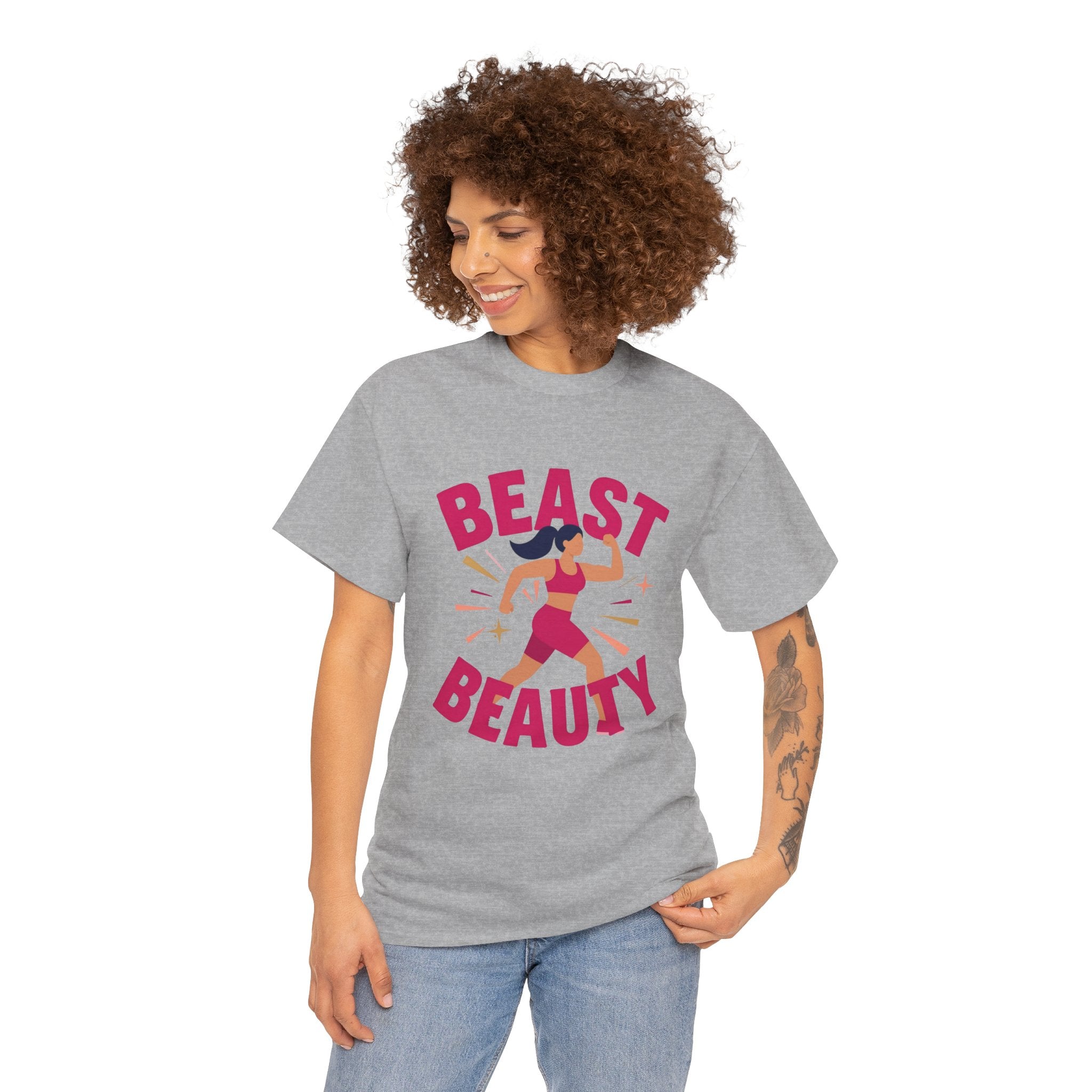 Beast Beauty T-Shirt | Women's Fitness Motivation Tee