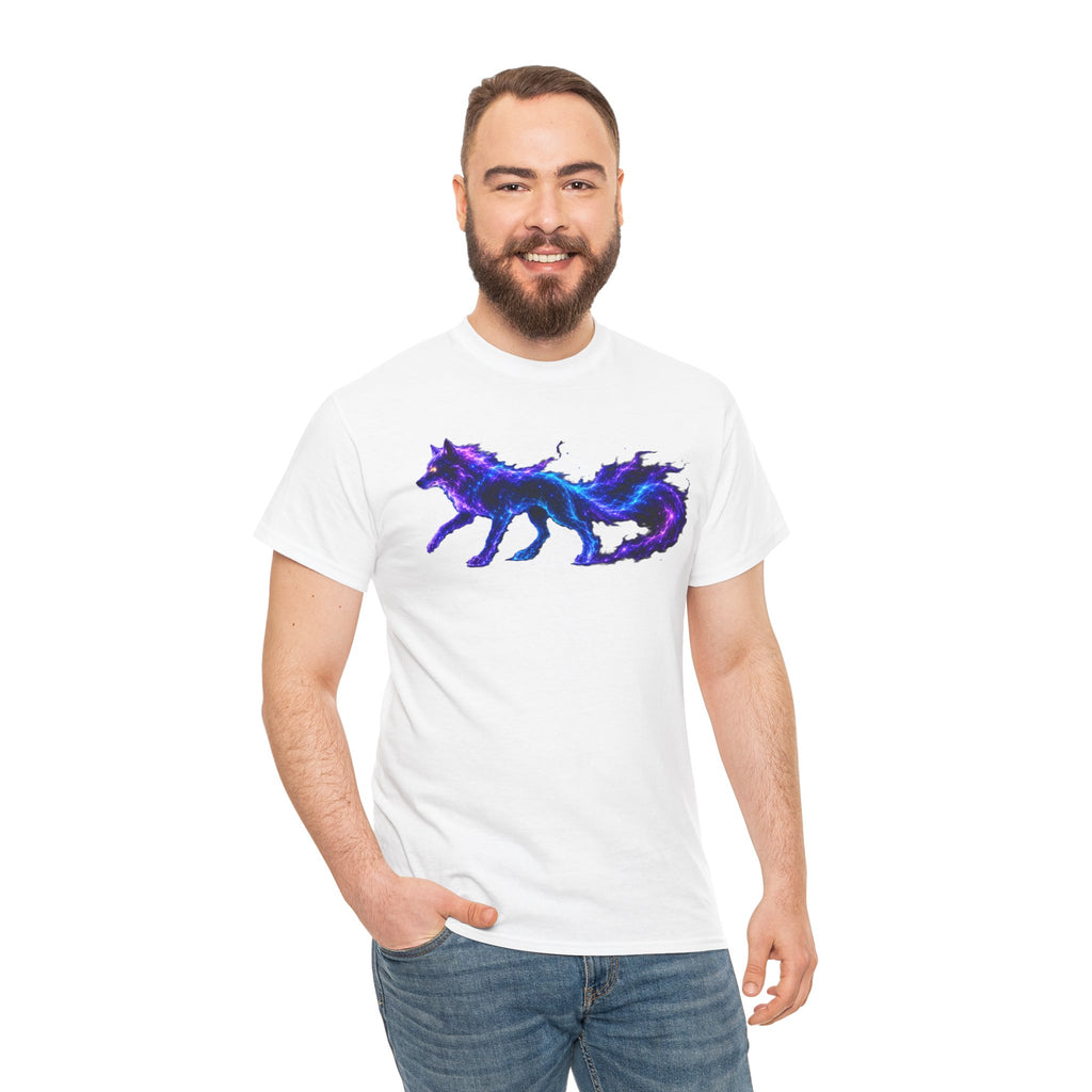 Galaxy Wolf T-Shirt | Cosmic Nebula Wolf Graphic Tee | Celestial Spirit Animal Shirt | Starlight Wolf Lover Art