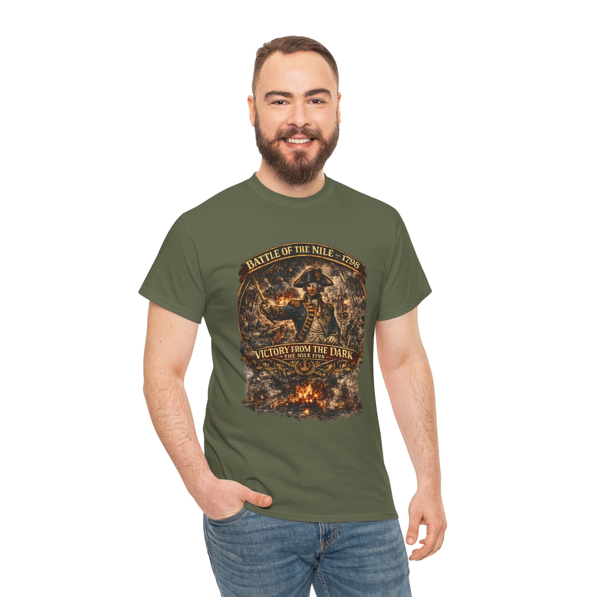 Admiral Nelson Battle of the Nile T-Shirt | 1798 Naval History Graphic Tee | Royal Navy Shirt
