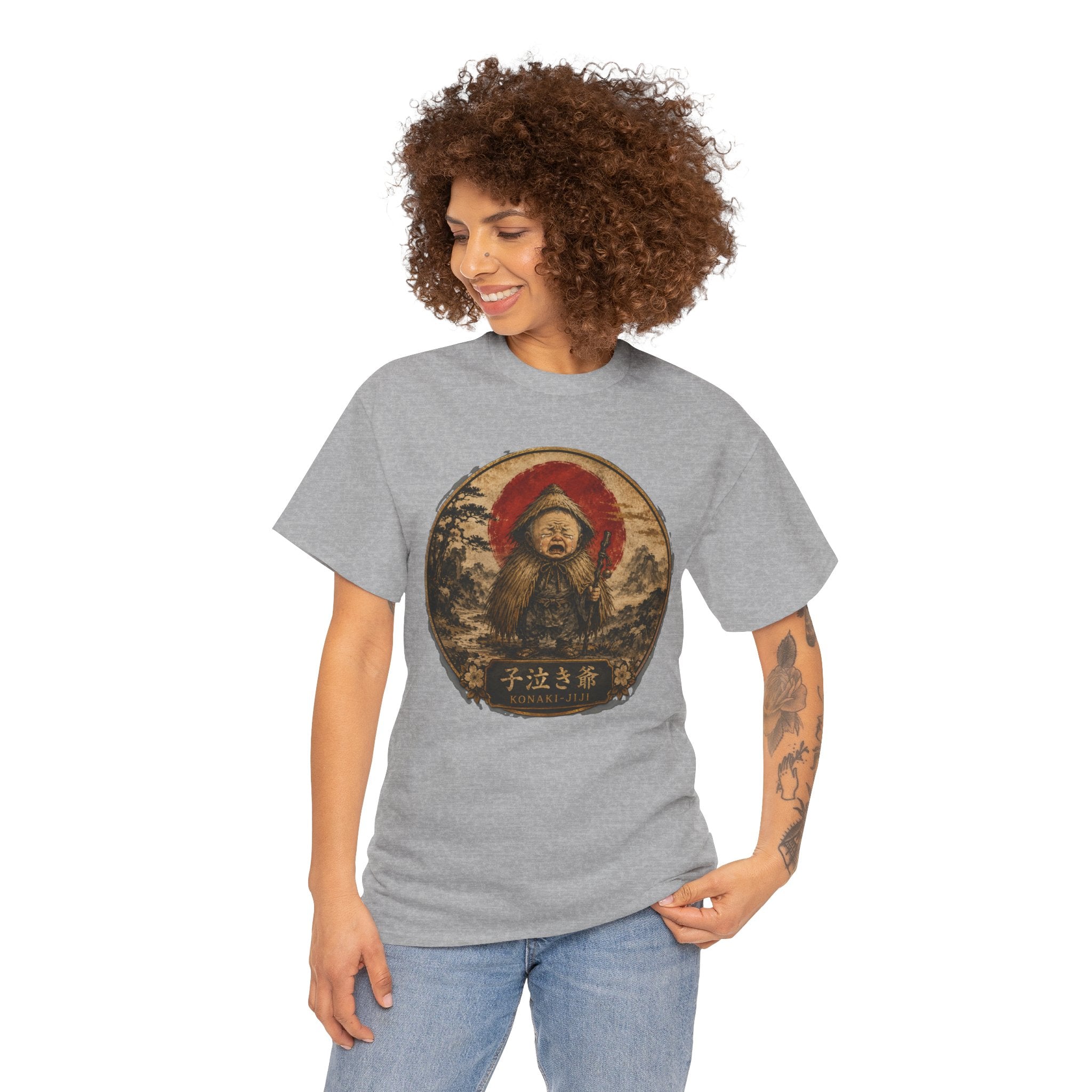 Konaki-Jiji Crying Old Man T-Shirt | Japanese Yōkai Tee