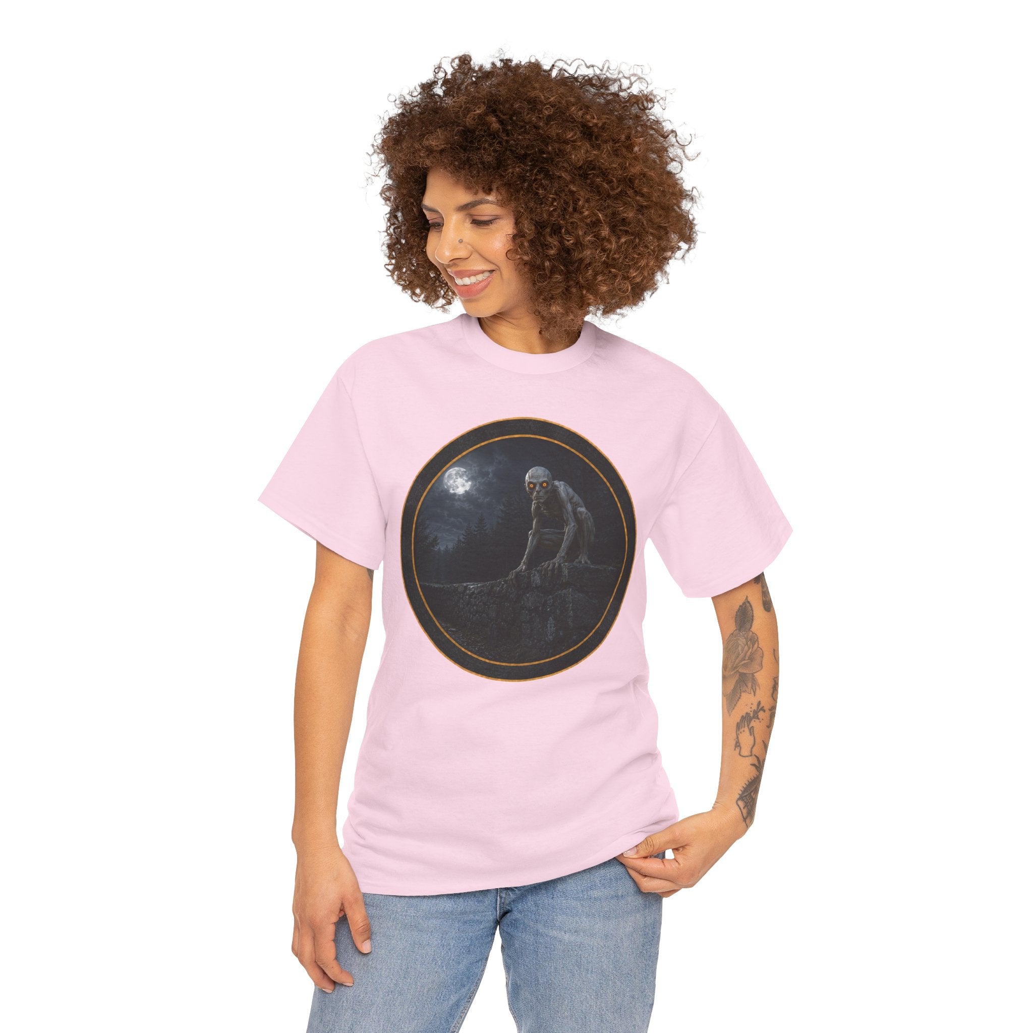 The Dover Demon - Still out there - Gothic Moonlit Stranger Graphic T‑Shirt