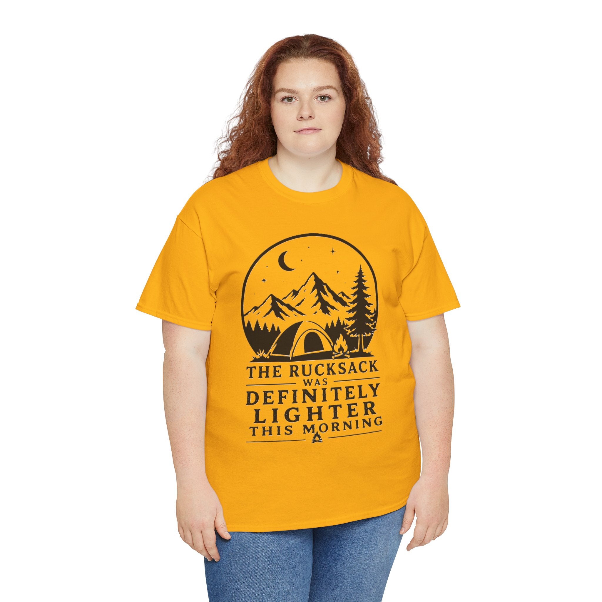 I Packed Light The Mountain Disagrees – Funny Hiking Backpacker Outdoor Graphic T-Shirt