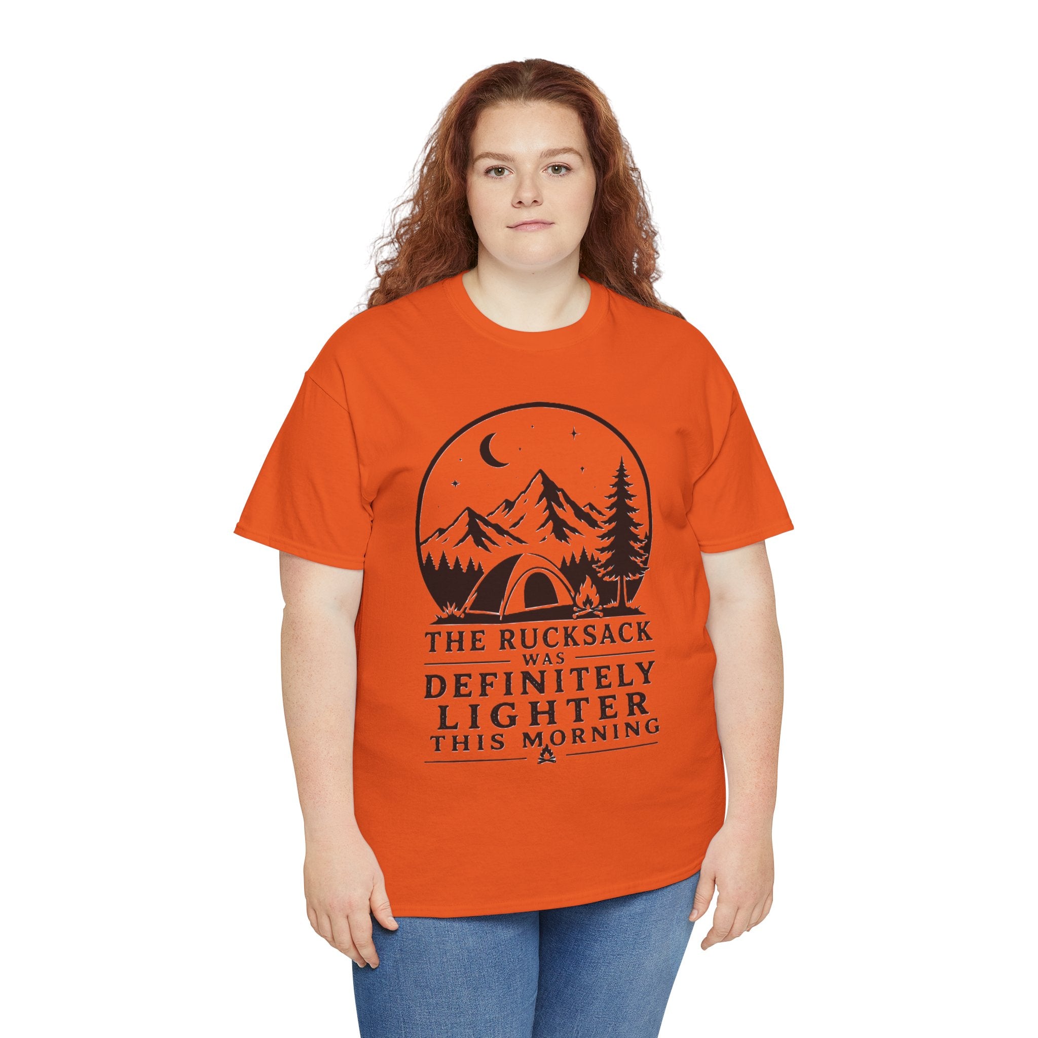 I Packed Light The Mountain Disagrees – Funny Hiking Backpacker Outdoor Graphic T-Shirt