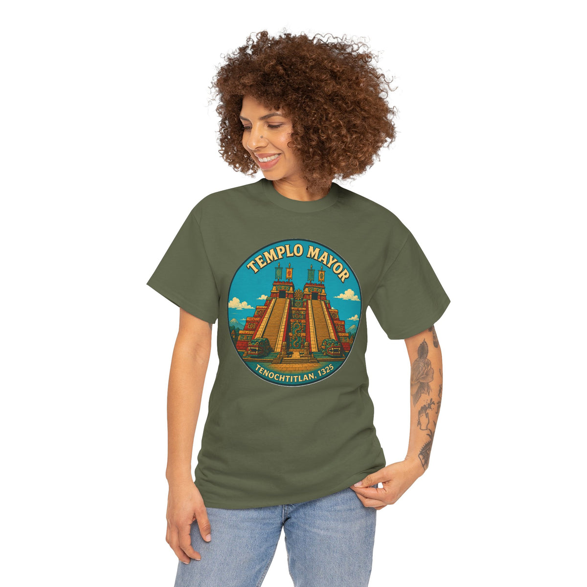 Templo Mayor T-Shirt – Tenochtitlan Aztec Temple Pyramid Tee
