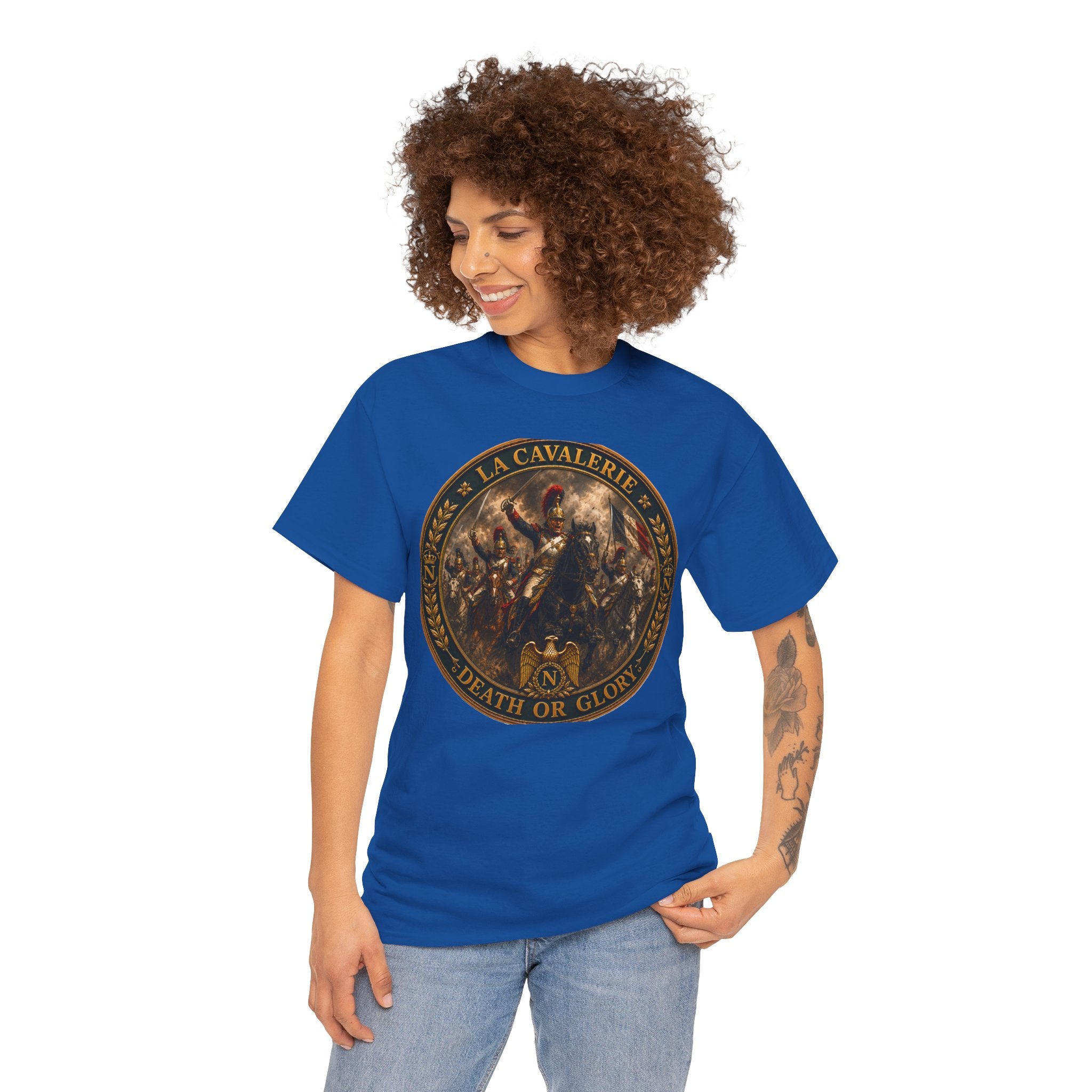 Death or Glory Cavalry Emblem T-Shirt — Vintage Military Badge Tee
