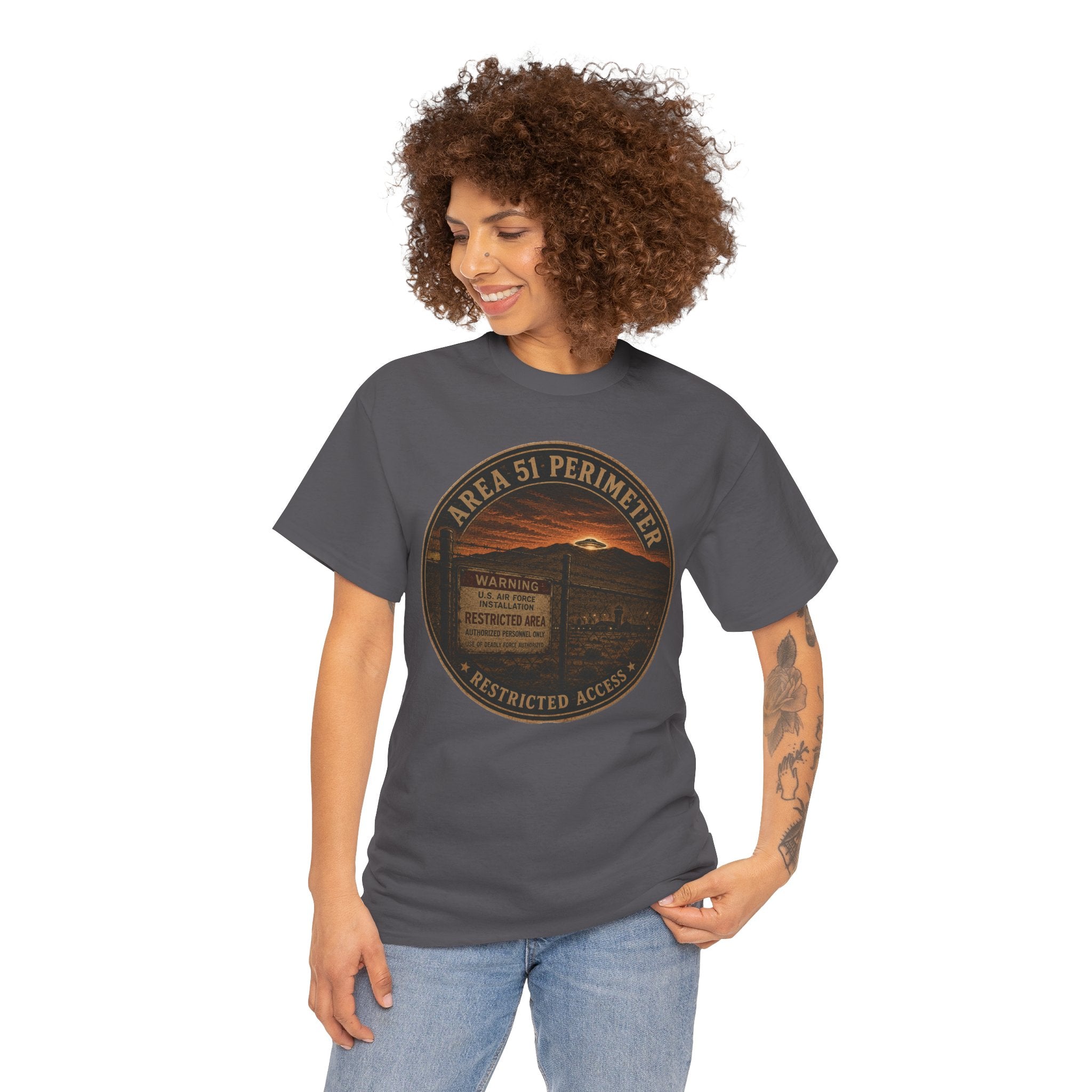 Area 51 Perimeter T-Shirt | UFO Conspiracy Tee