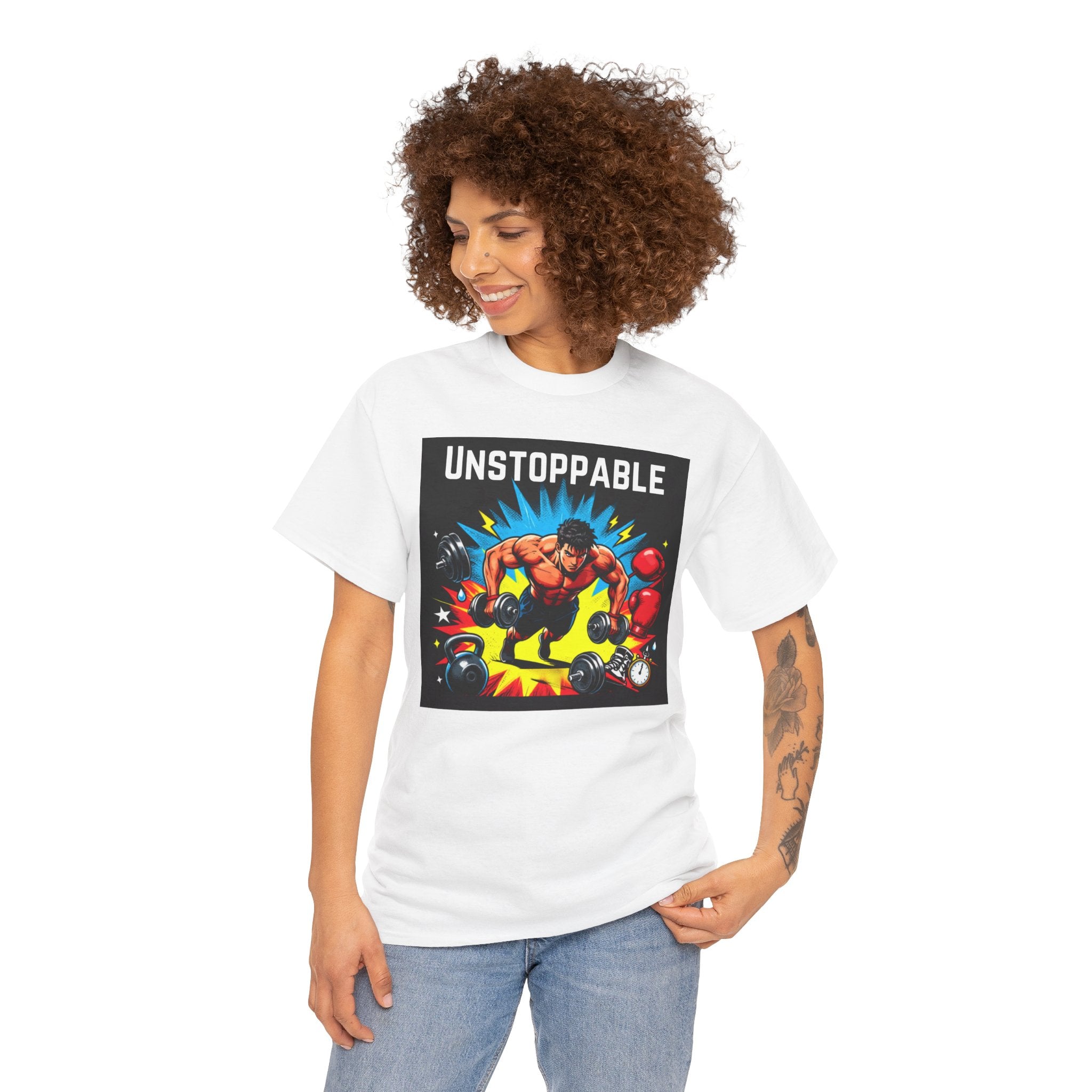 Unstoppable Weightlifting T-Shirt — Motivational Gym Tee
