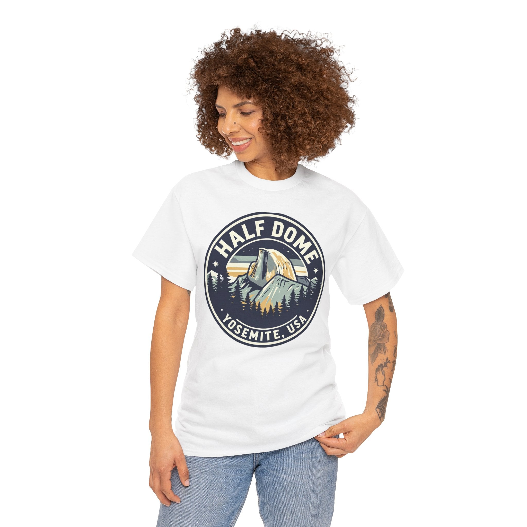 Half Dome Yosemite T-Shirt — Vintage National Park Tee