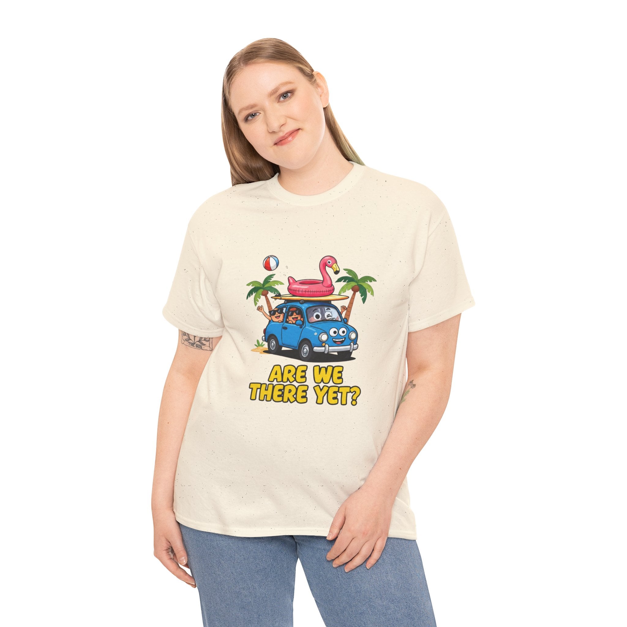 Are We There Yet T-Shirt – Funny Family Road Trip Holiday Car Graphic Tee | Summer Beach Cartoon Motoring