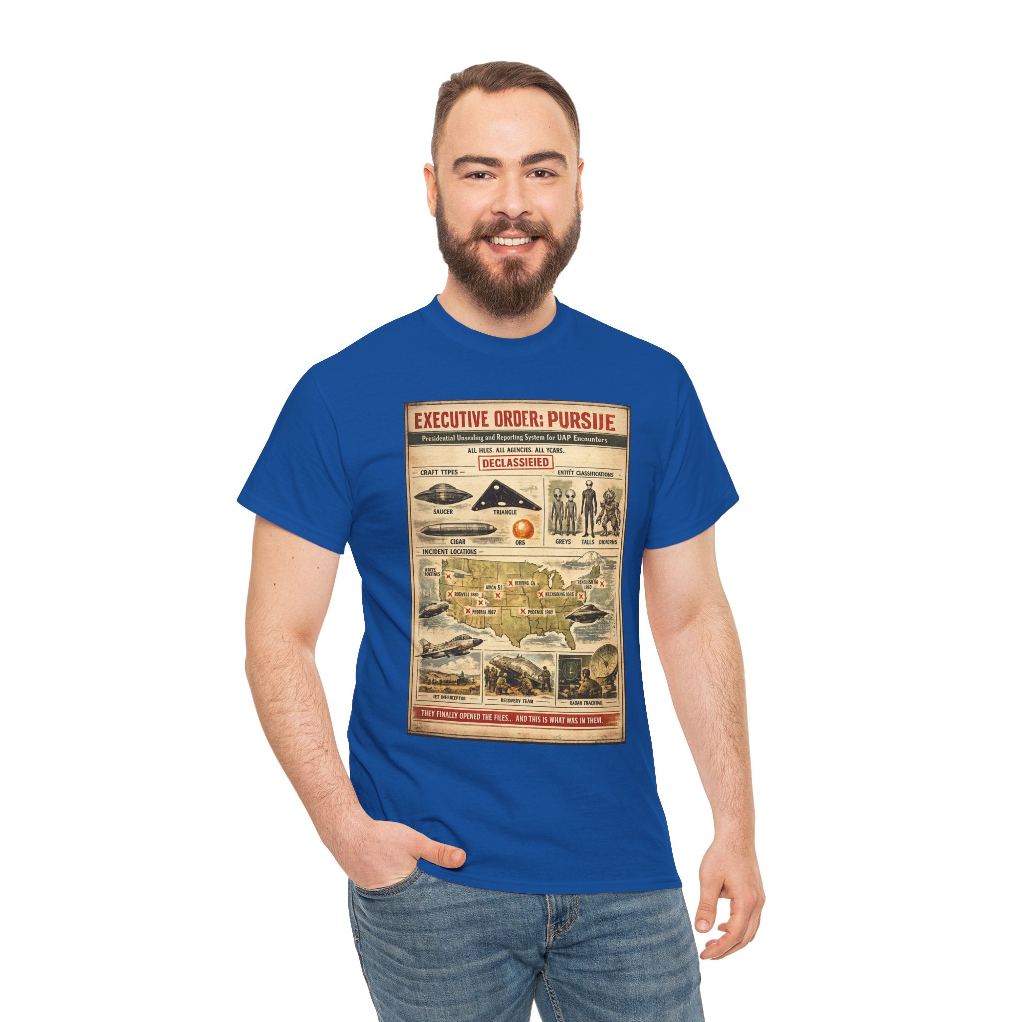 The Disclosure – Pentagon UAP Files Declassified 1940s Technical Field Brief Vintage Graphic T-Shirt