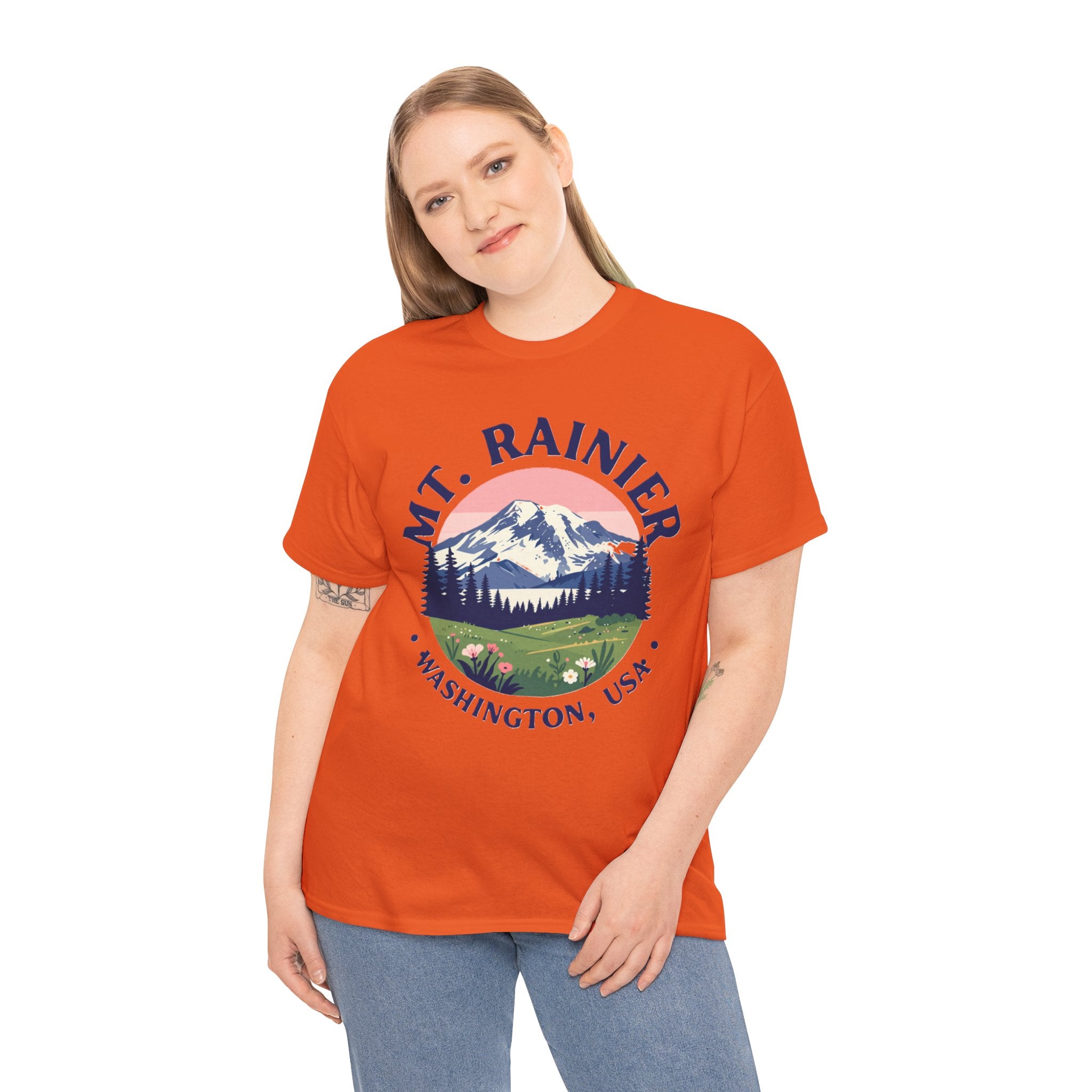 Mt. Rainier Graphic Tee — Washington National Park Vintage Mountain Shirt