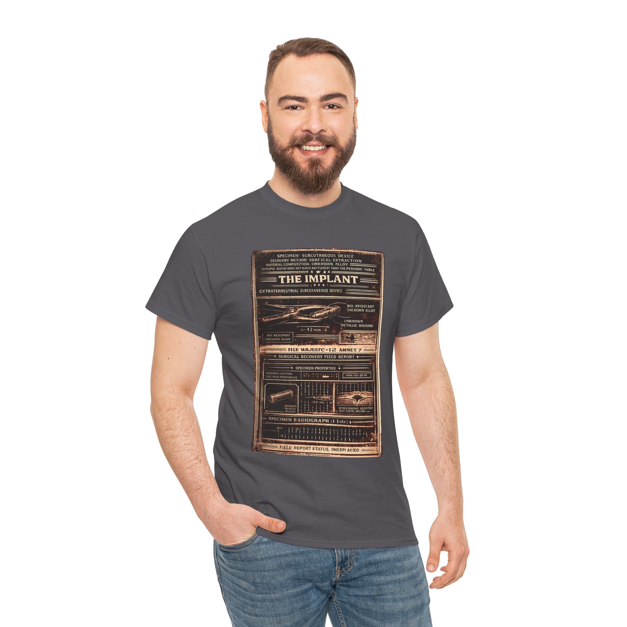 The Implant – Extraterrestrial Subcutaneous Device Surgical Recovery Field Report Vintage Graphic T-Shirt