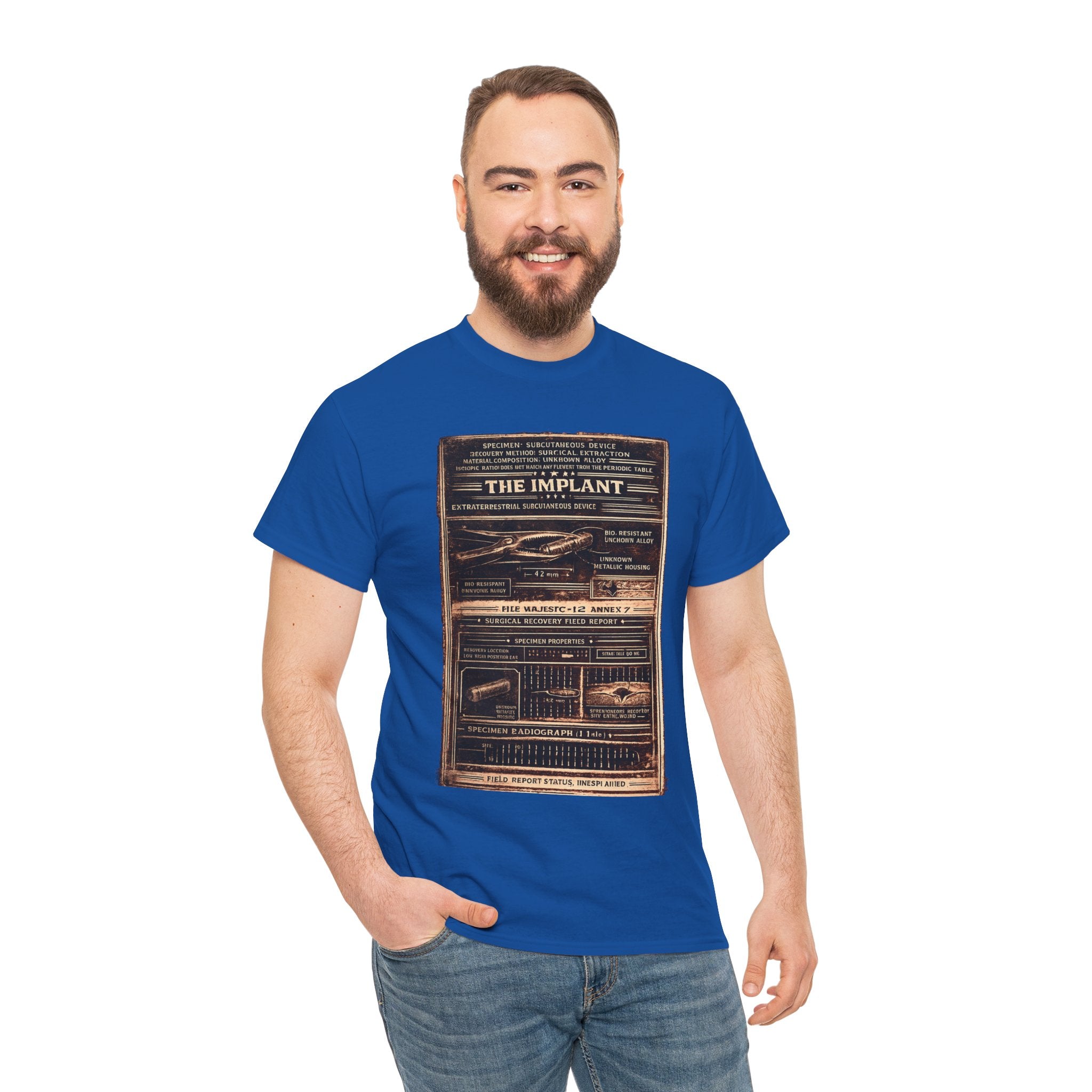 The Implant – Extraterrestrial Subcutaneous Device Surgical Recovery Field Report Vintage Graphic T-Shirt