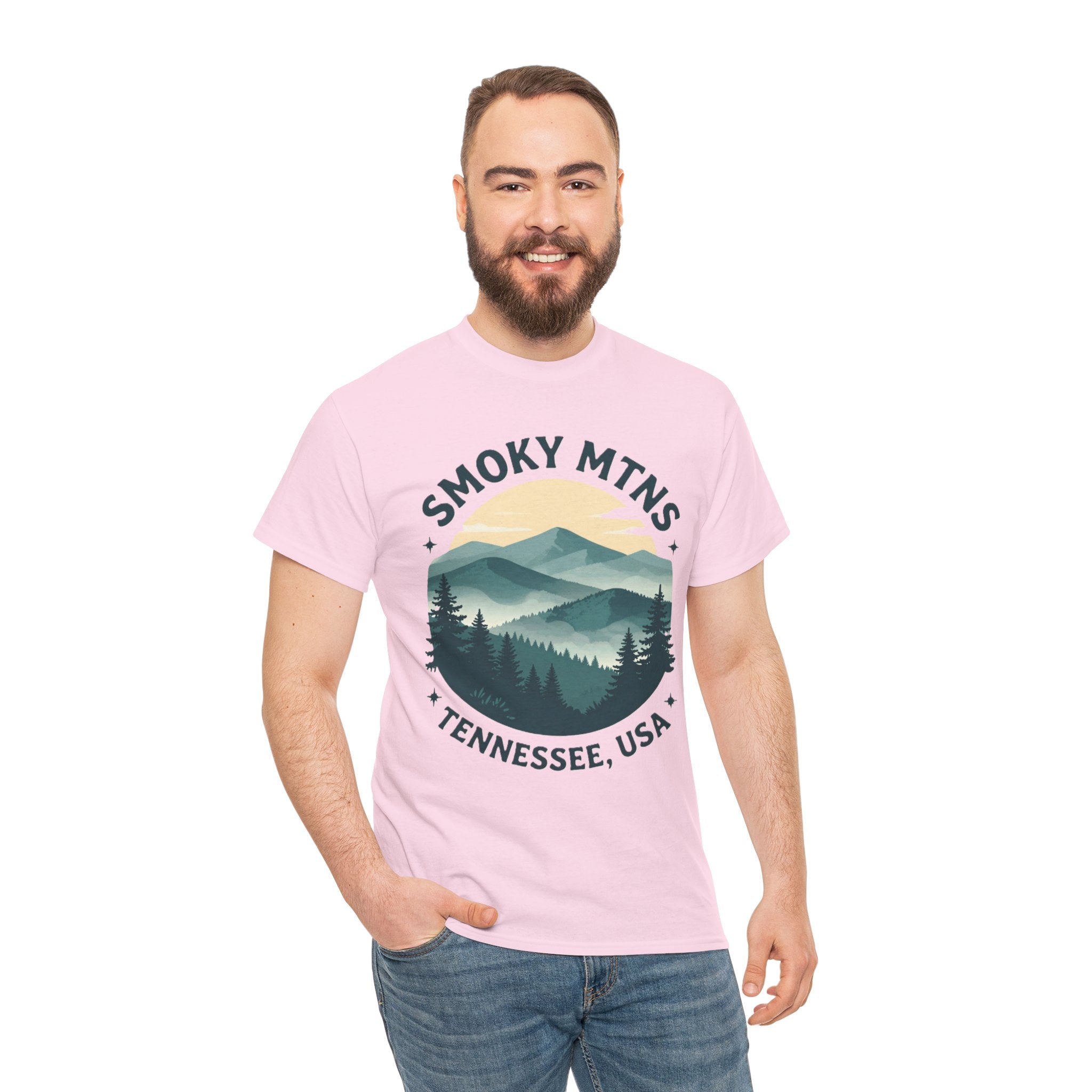 Smoky Mtns Tennessee Tee — Scenic Mountain Sunset T‑Shirt