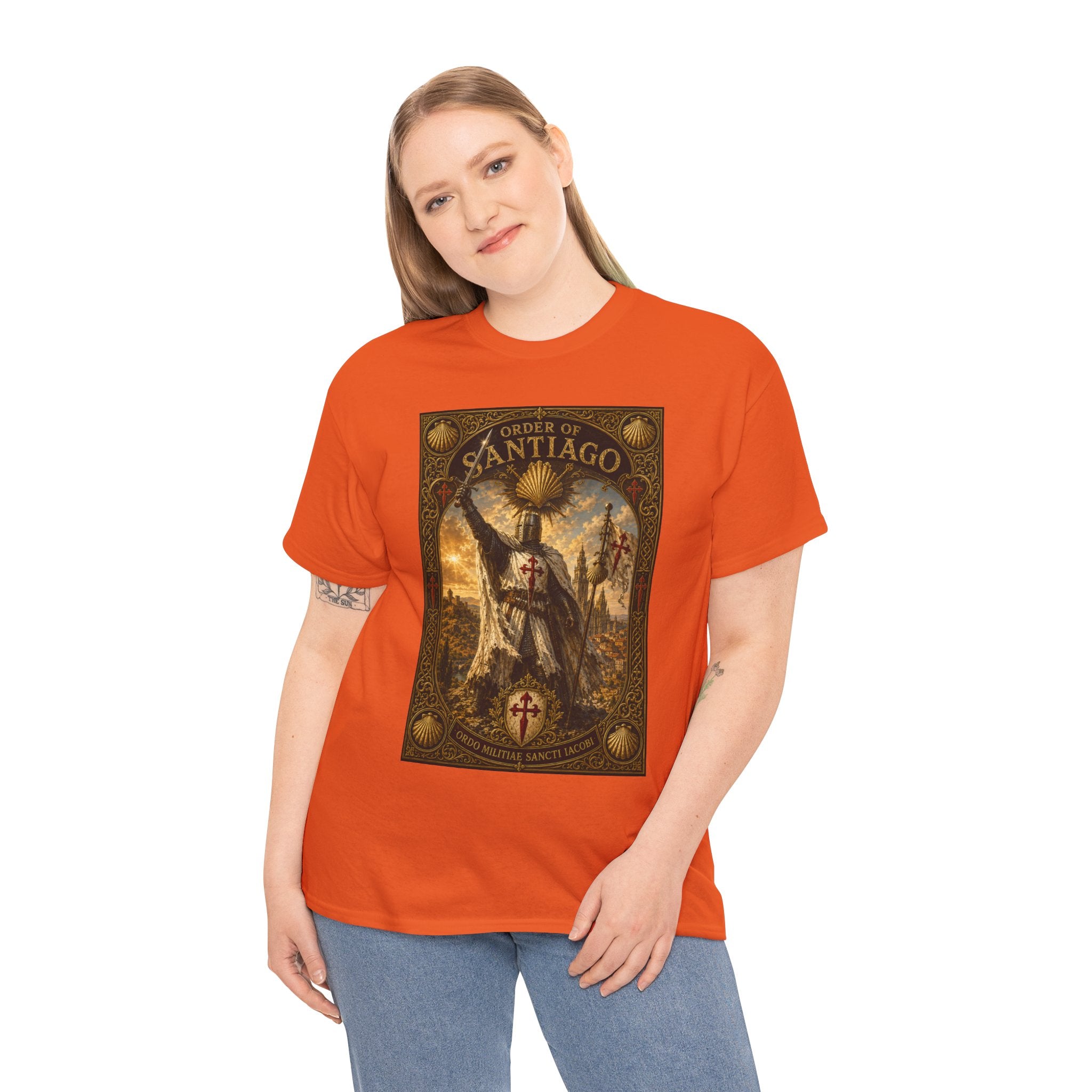 Santiago Pilgrim T‑Shirt — Vintage Saint James Camino Graphic Tee