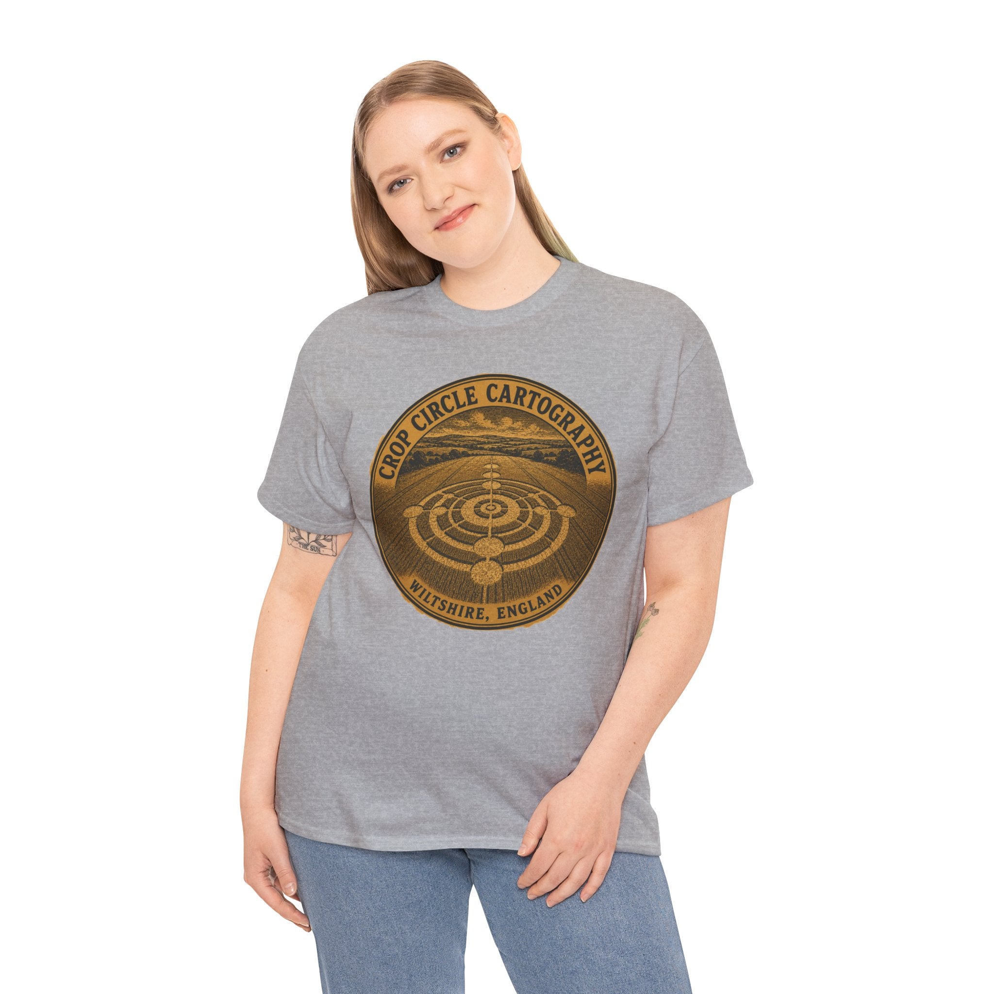 Crop Circle Cartography T-Shirt | Wiltshire UFO Mystery Tee