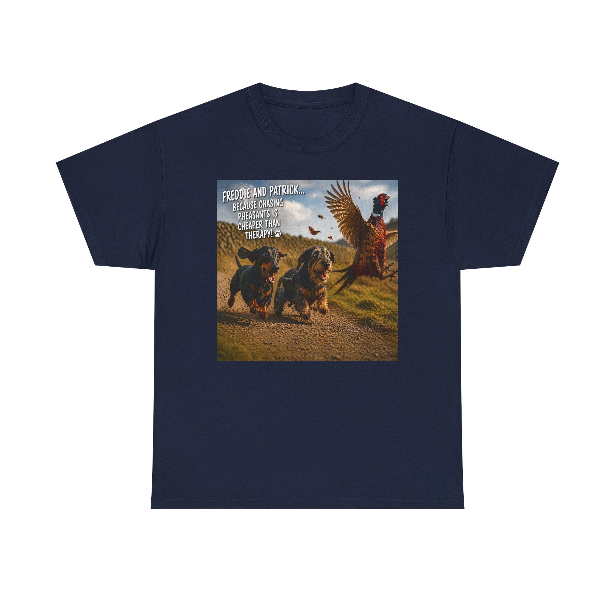 Patriotic Dachshunds & Turkey Tee — "Freedom and Patriotism" Graphic T-Shirt