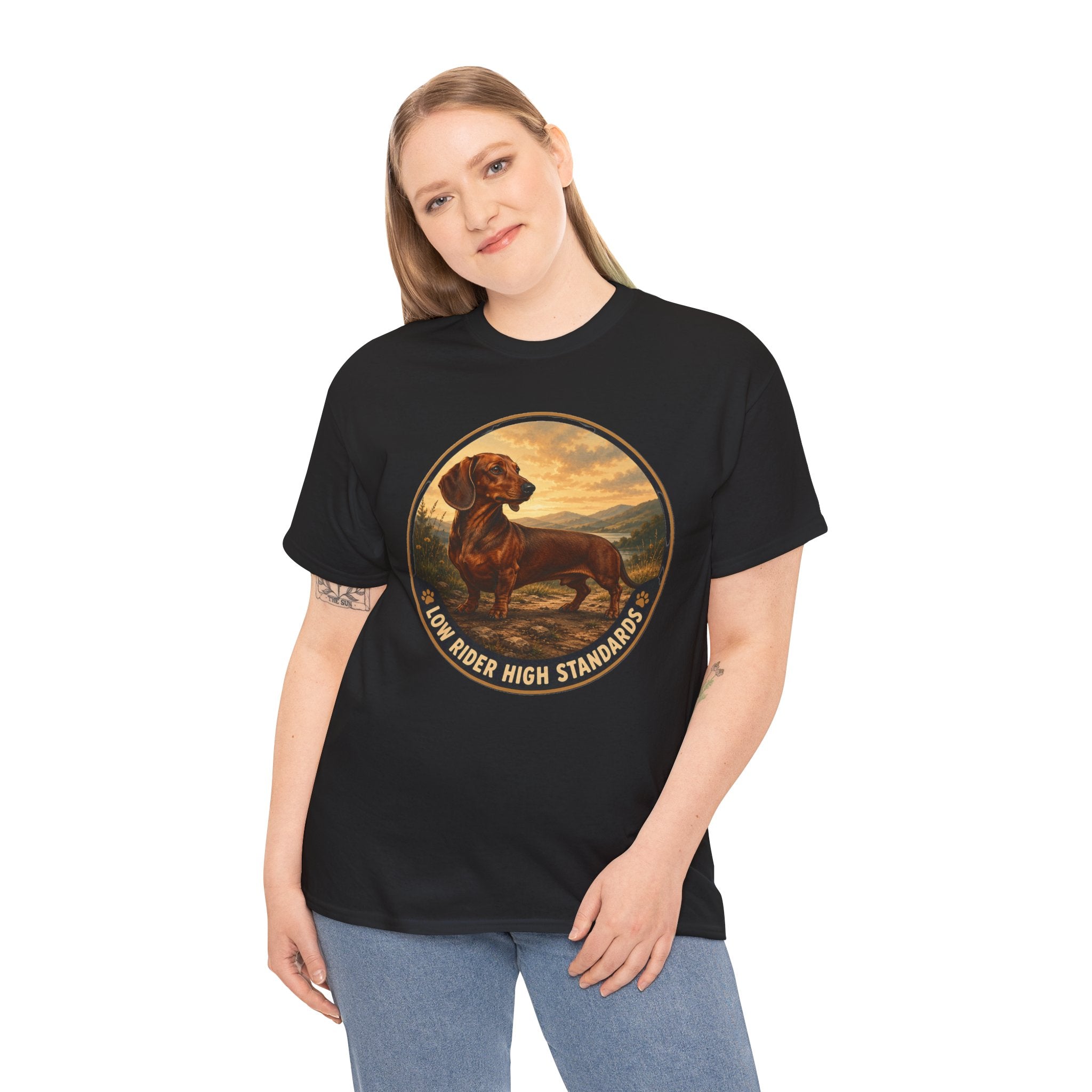Dachshund Low Rider High Standards T-Shirt | Dachshund Owner Tee