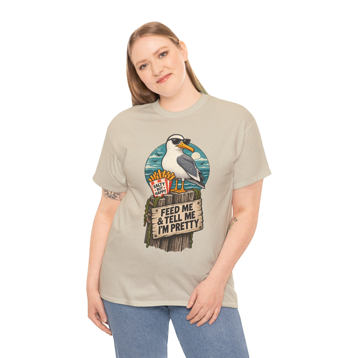 Feed Me & Tell Me I'm Pretty Seagull T-Shirt
