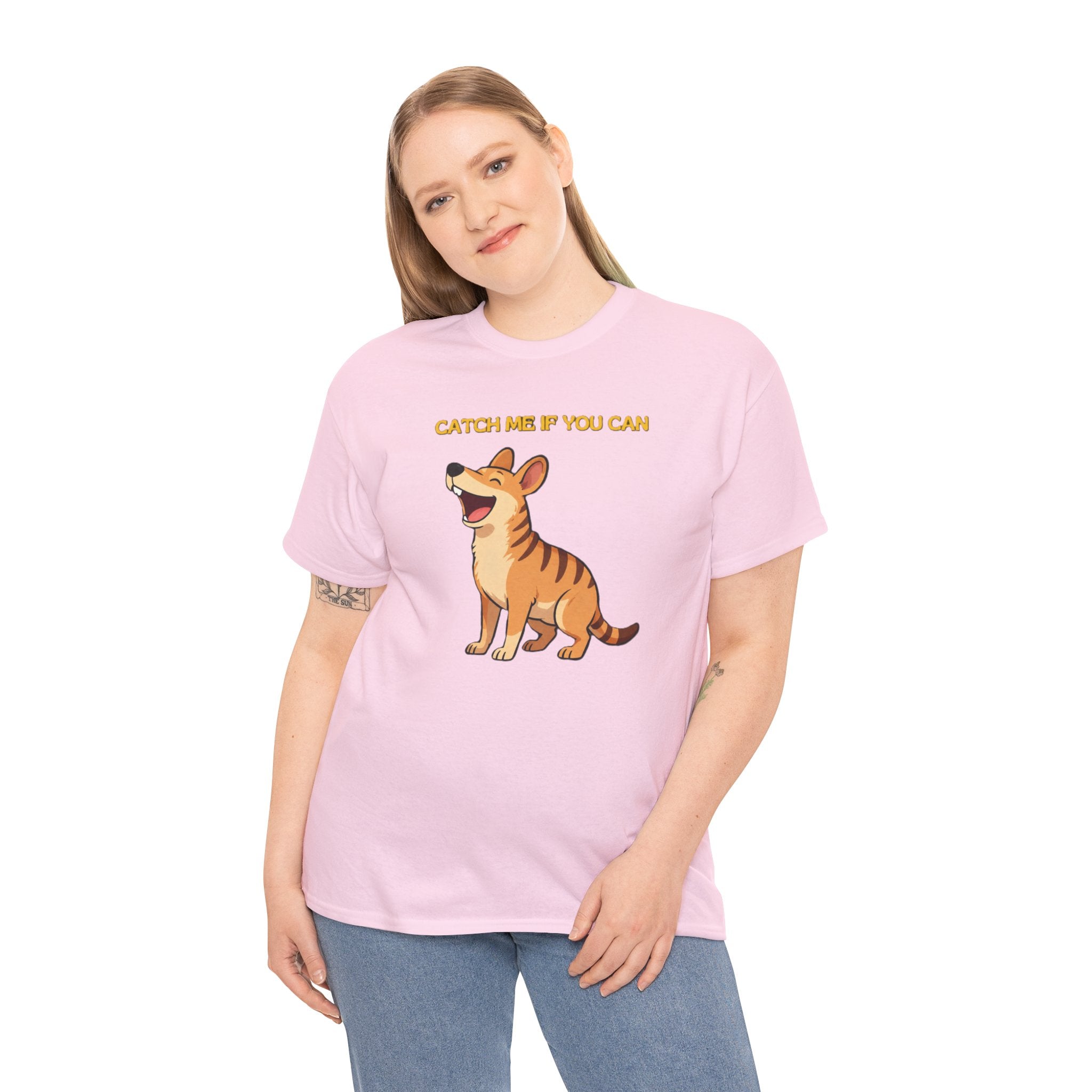 Thylacine T-Shirt | "Catch Me If You Can" Funny Tasmanian Tiger Tee