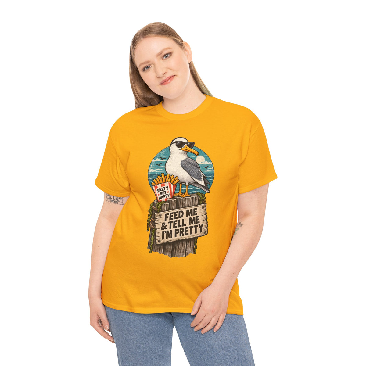 Feed Me & Tell Me I'm Pretty Seagull T-Shirt