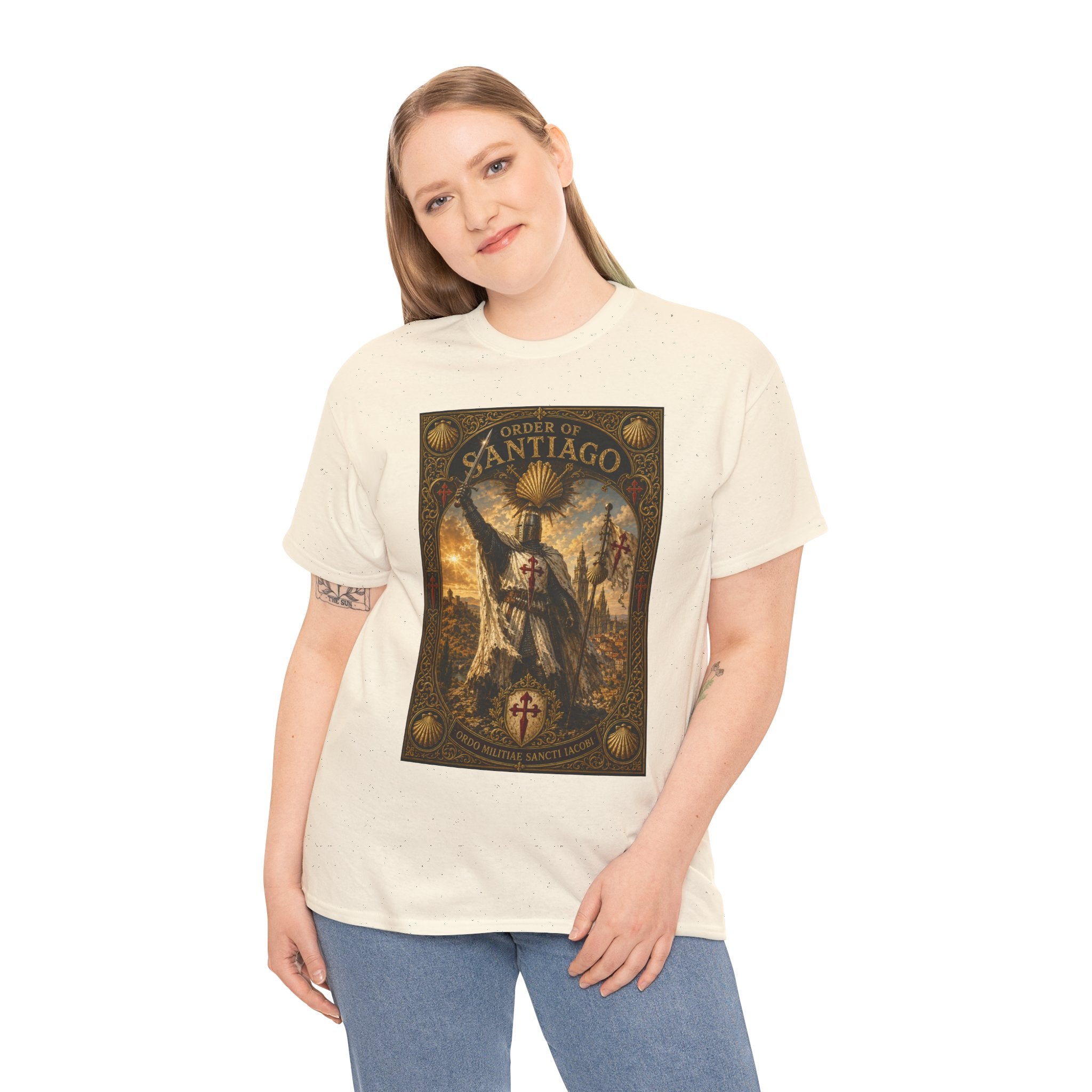 Santiago Pilgrim T‑Shirt — Vintage Saint James Camino Graphic Tee