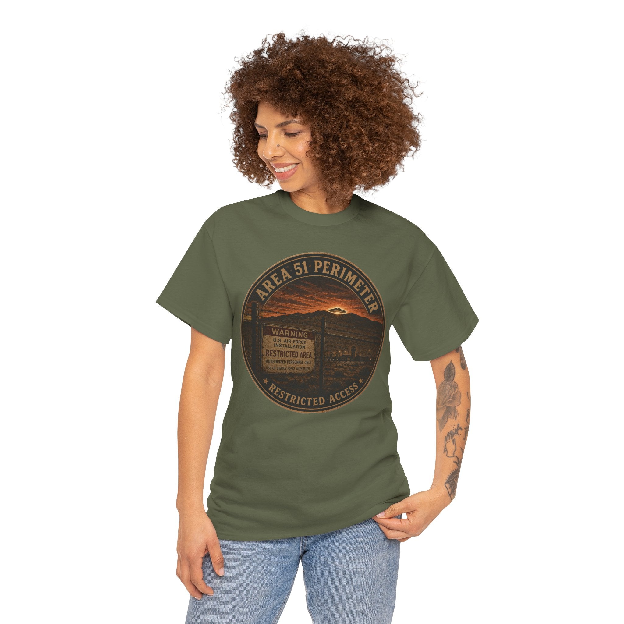 Area 51 Perimeter T-Shirt | UFO Conspiracy Tee