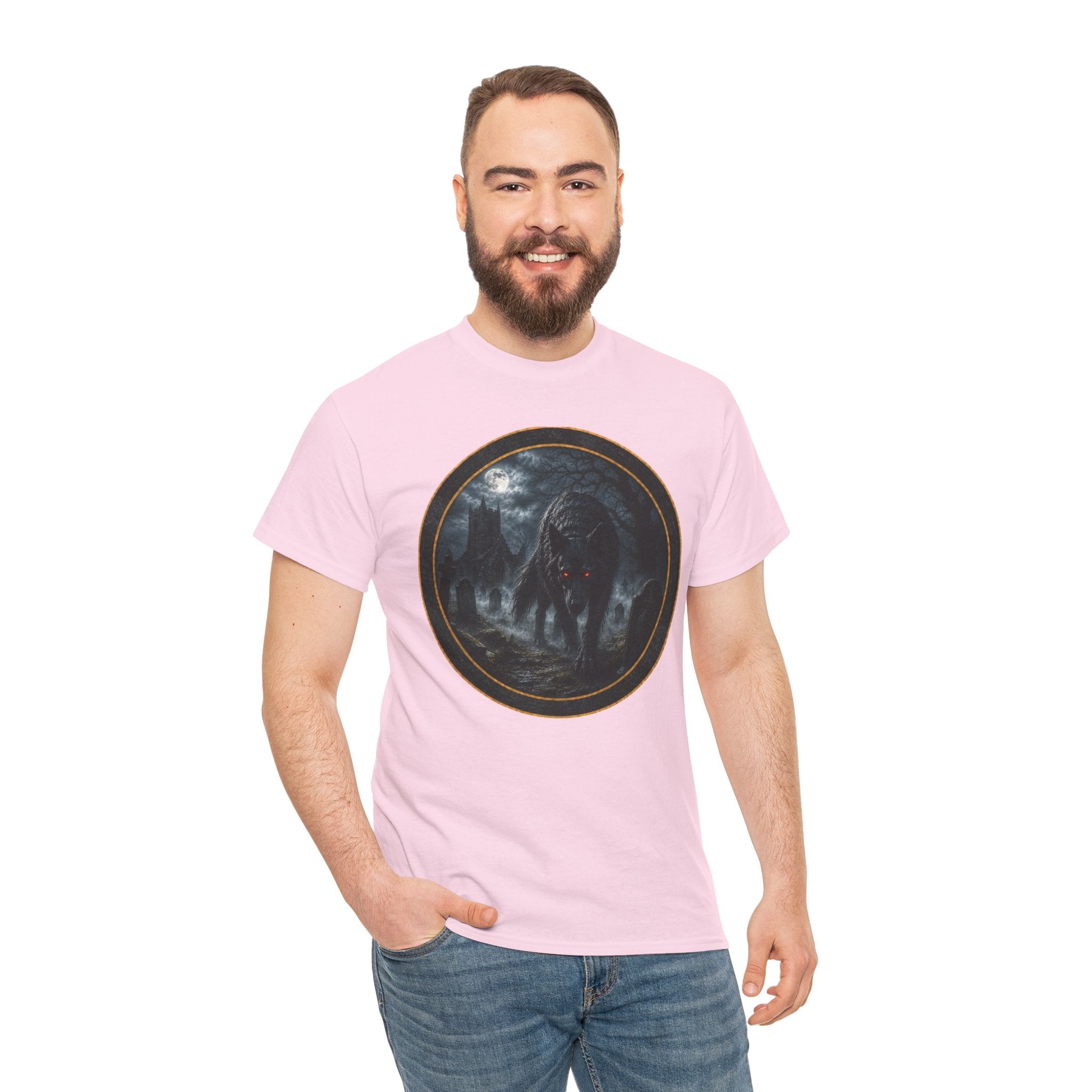 Wolf Moon T-Shirt — Gothic Night Forest Wolf Graphic Tee