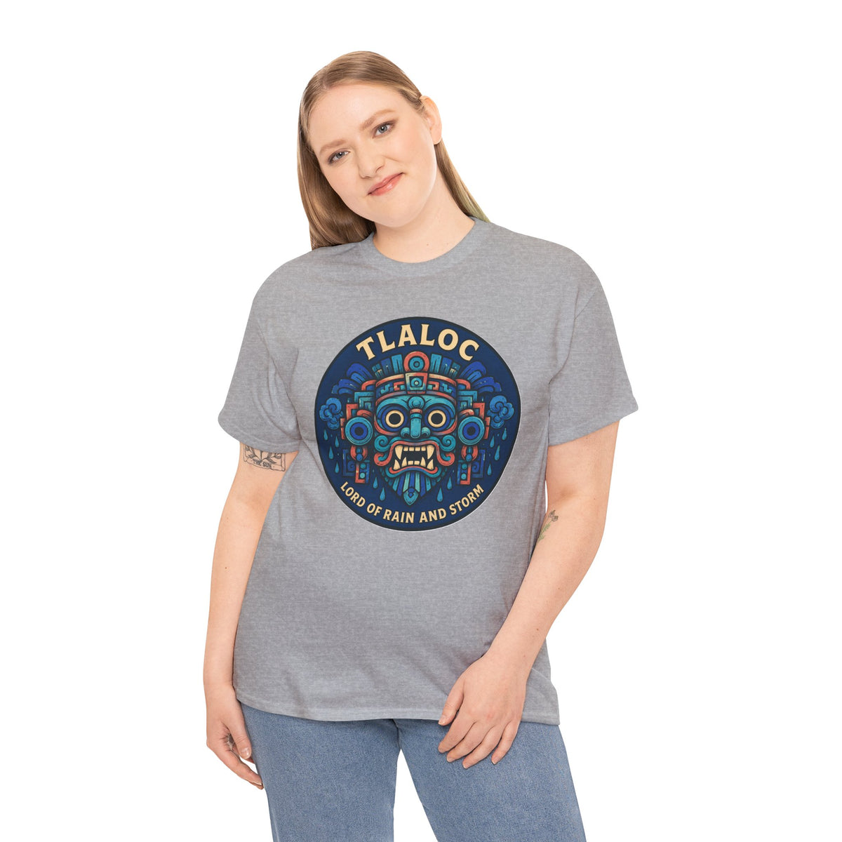 Tlaloc Lord of Rain and Storm T-Shirt – Aztec Rain God Mythology Graphic Tee