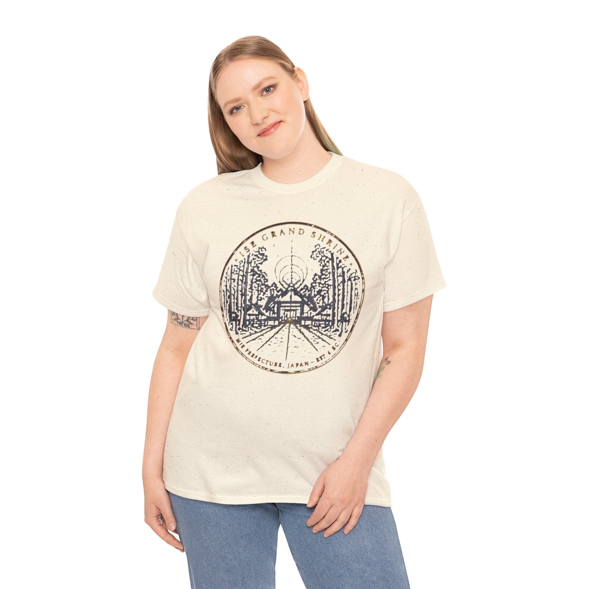 Ise Grand Shrine T-Shirt | Japan's Holiest Shinto Shrine Ancient Cedar Forest Design | Japanese Heritage Graphic Tee | Sacred Sites T-Shirt