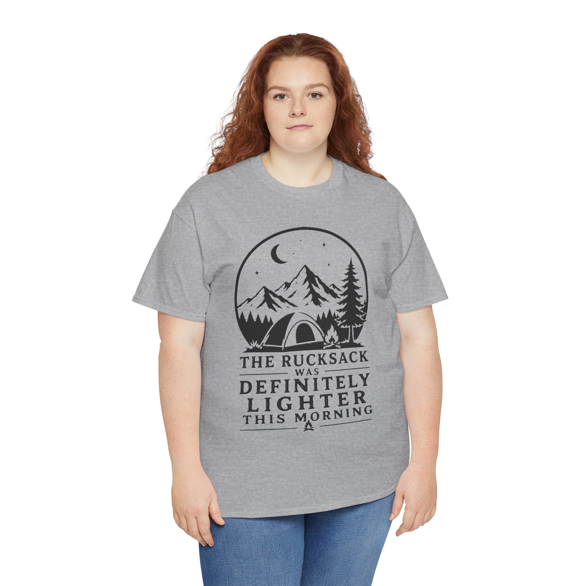 I Packed Light The Mountain Disagrees – Funny Hiking Backpacker Outdoor Graphic T-Shirt