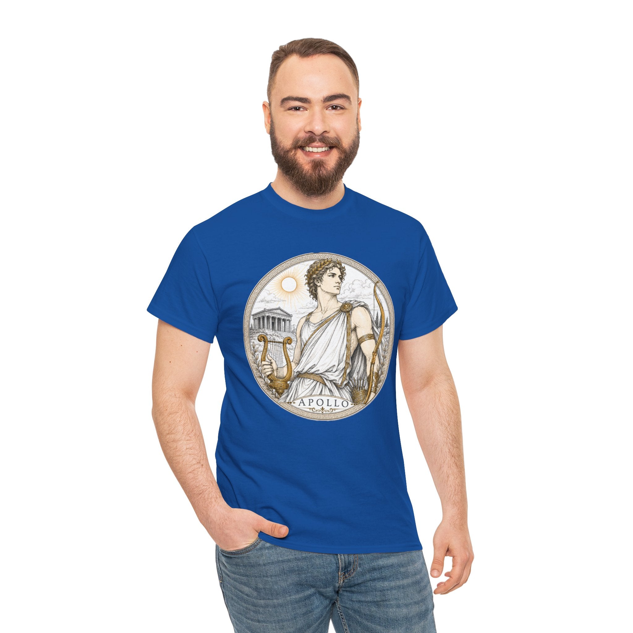 Apollo Greek Mythology T-Shirt — God of the Sun Music Light Lyre Bow Oracle