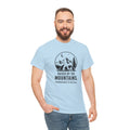 Mountain Camp Graphic Tee — "Raised by the Mountains" Adventure T‑Shirt
