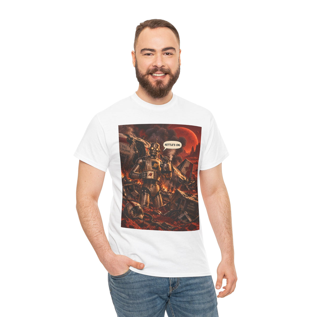 Kettle's On Retro Robot T-Shirt